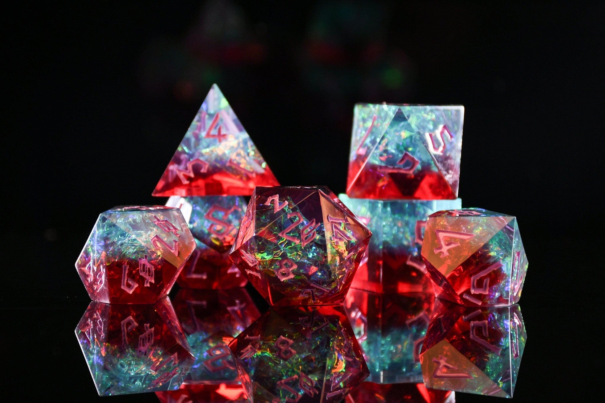 Misty Mountain Gaming Resin Counterspell Sharp-Edged Resin Dice Set