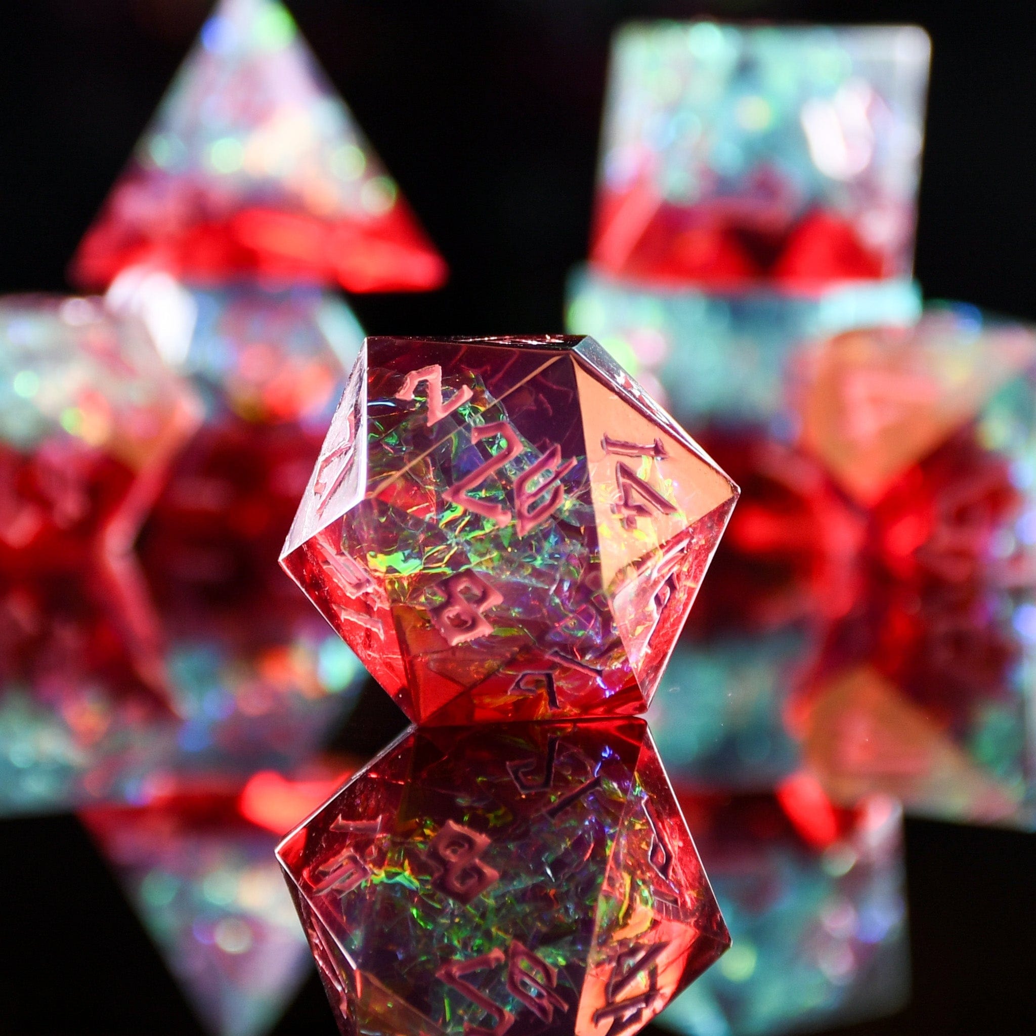 Misty Mountain Gaming Resin Counterspell Sharp-Edged Resin Dice Set