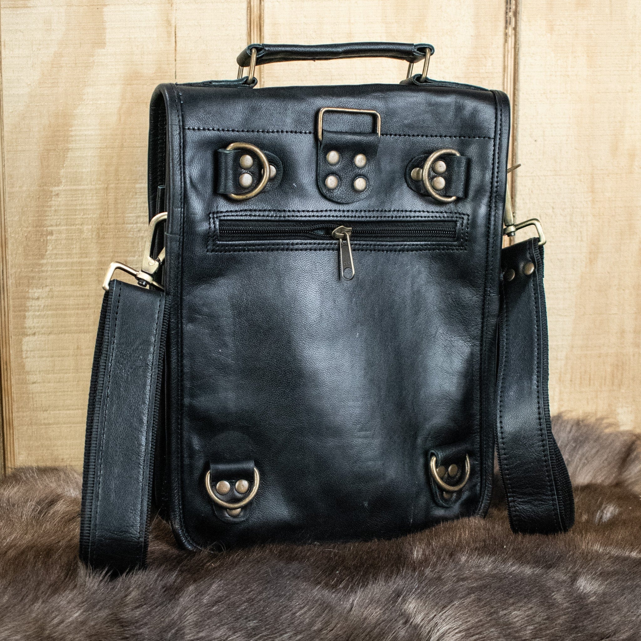 Misty Mountain Gaming leather bag "D&D Ultimate Campaign" Leather Bag (v.2)- Black