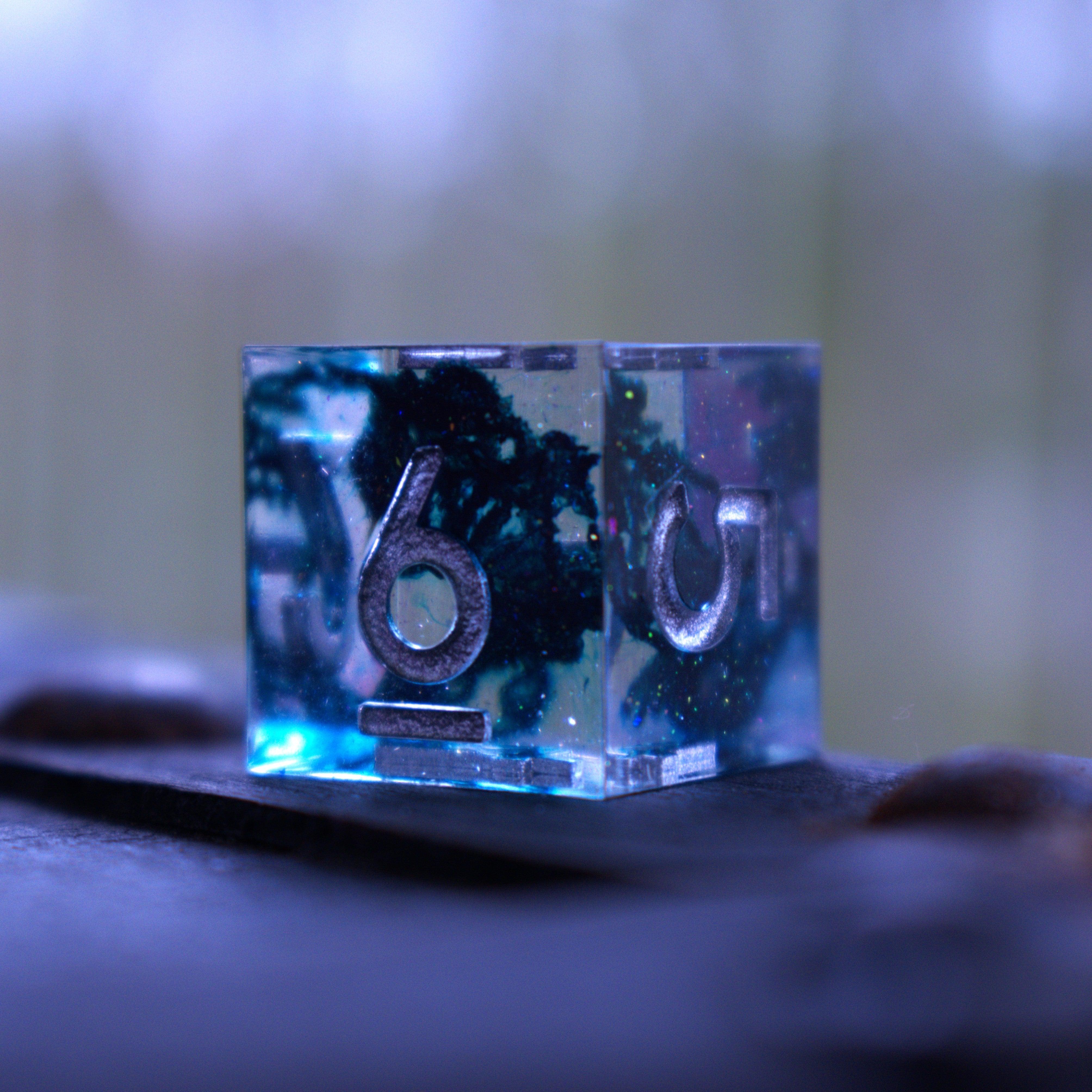 Misty Mountain Gaming Resin Dark Tide Sharp-Edged Resin Dice Set