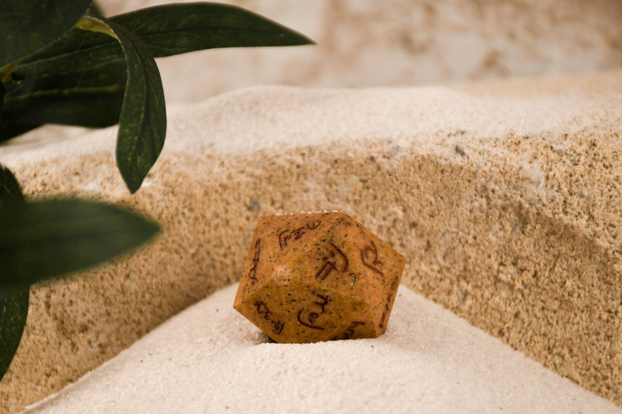 Misty Mountain Gaming Dice Demotic Limestone 30mm d20 - Dice Around the World Collection