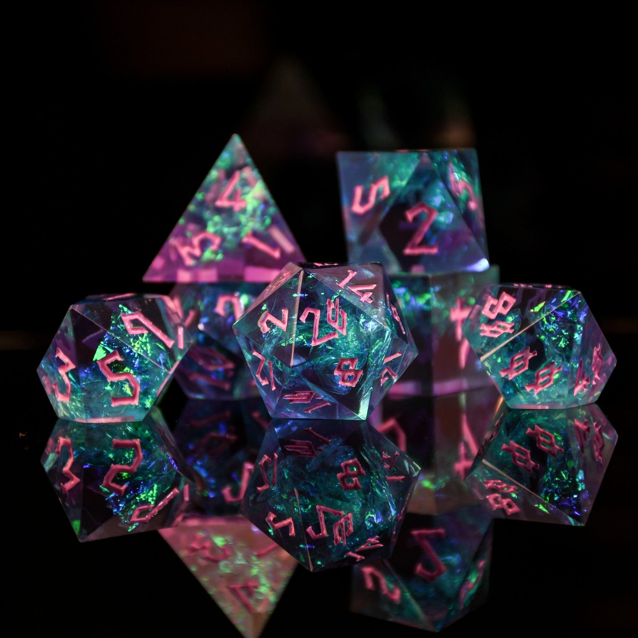 Misty Mountain Gaming Resin Dispel Magic Sharp-Edged Resin Dice Set