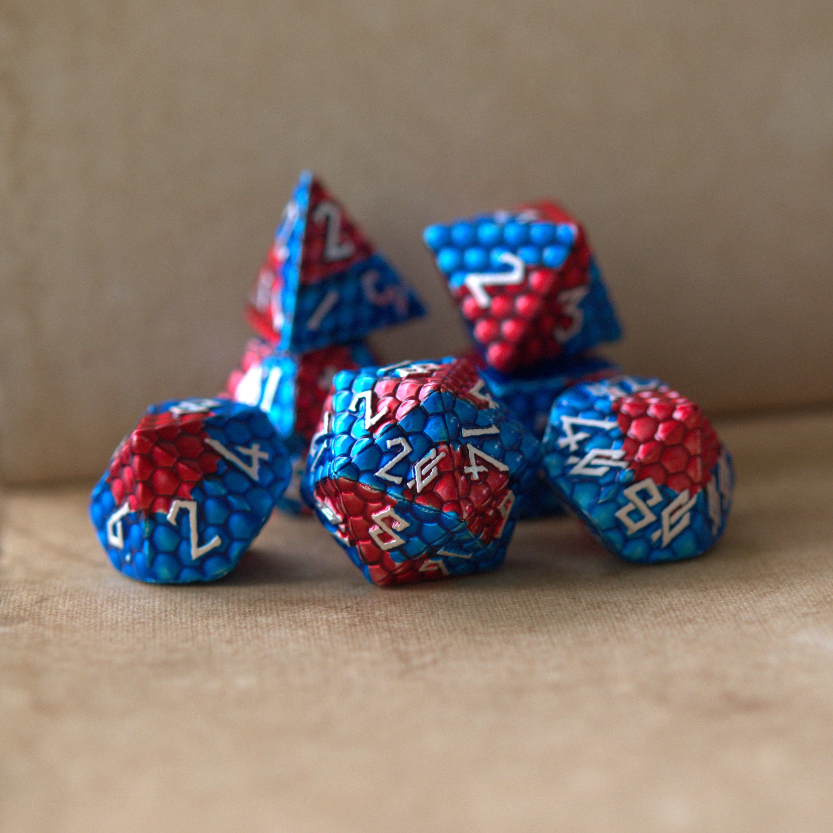 Misty Mountain Gaming Metal Fire and Ice Dragon's Egg Metal Dice Set