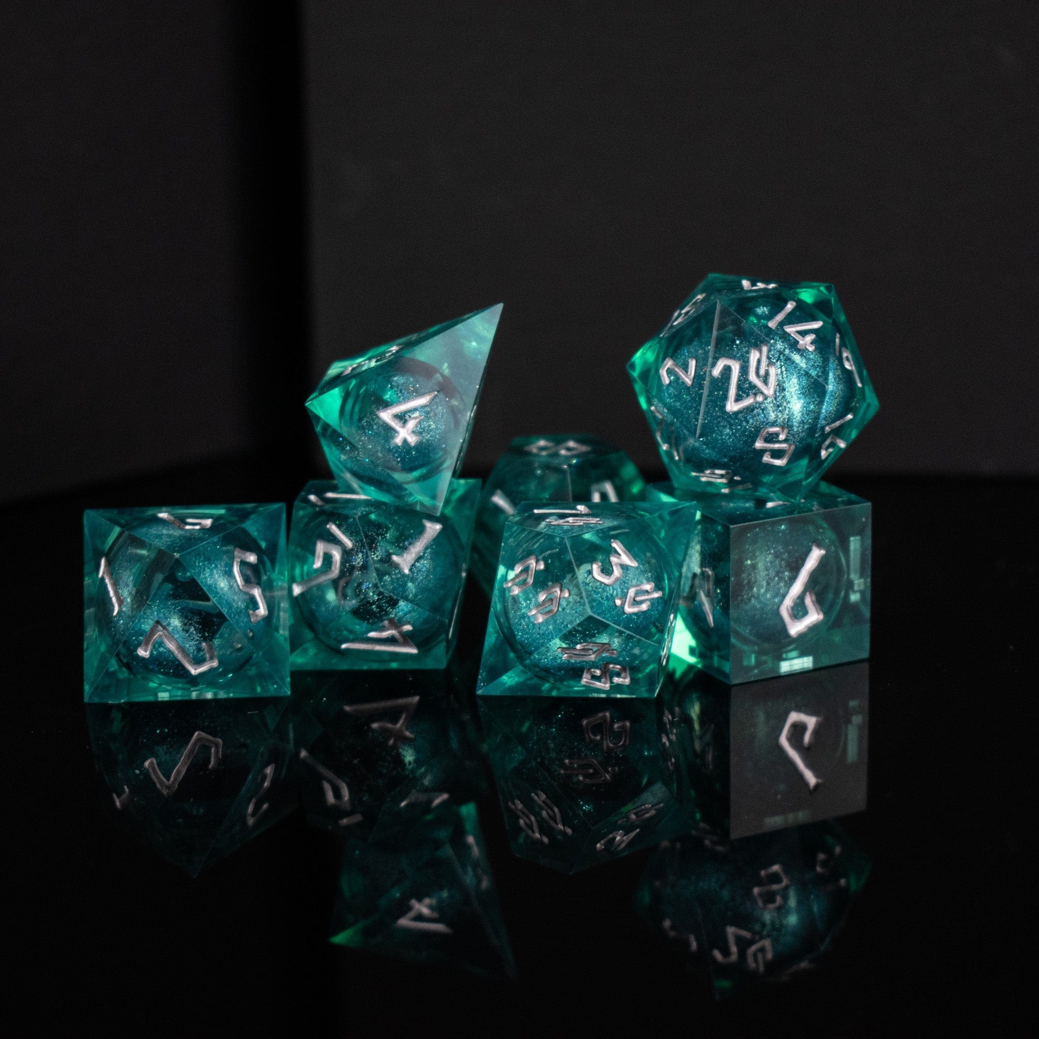 Misty Mountain Gaming Liquid Core Forbidden Lake Liquid Core Dice Set
