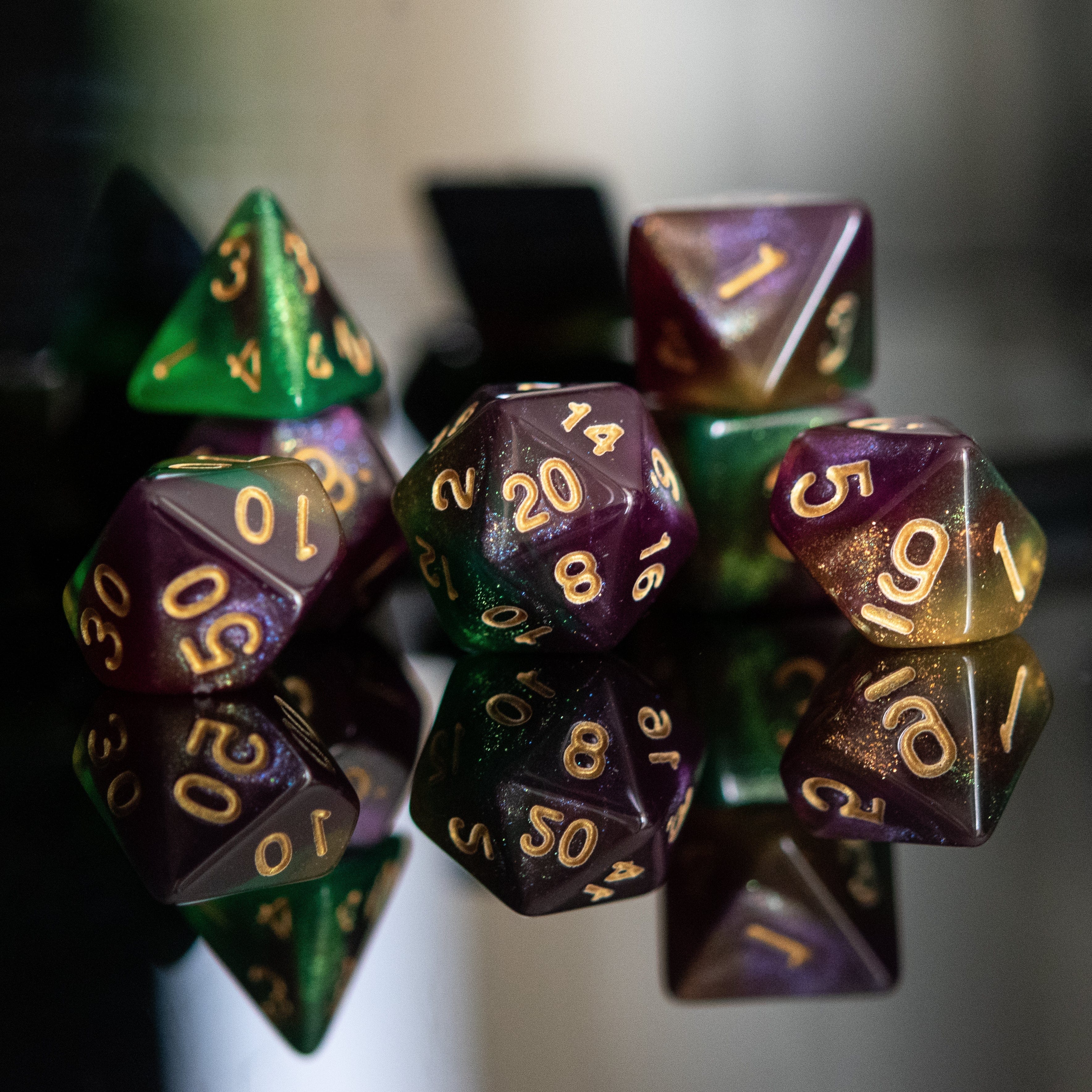 Misty Mountain Gaming Acrylic Dice Galactic Void Acrylic Dice Set