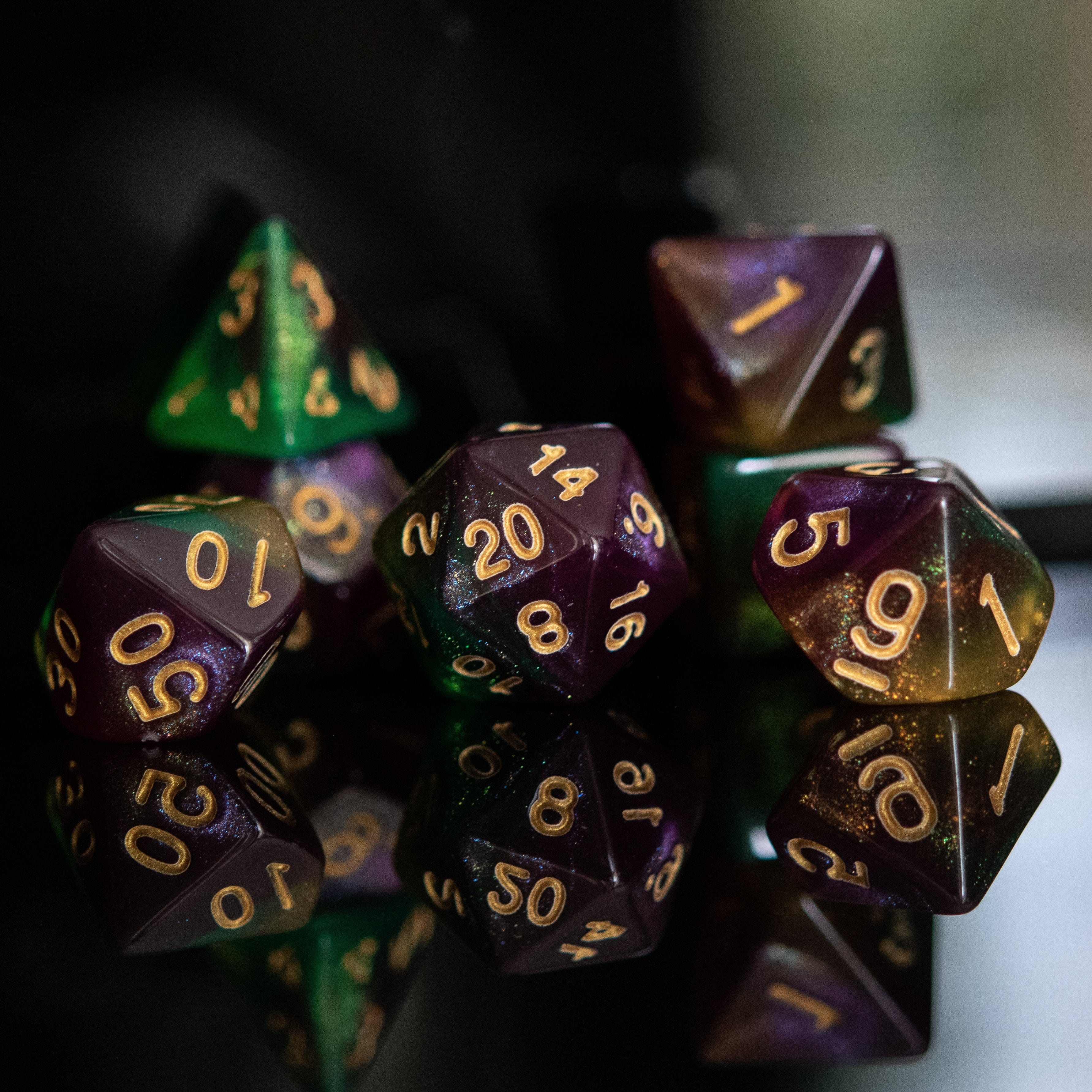 Misty Mountain Gaming Acrylic Dice Galactic Void Acrylic Dice Set