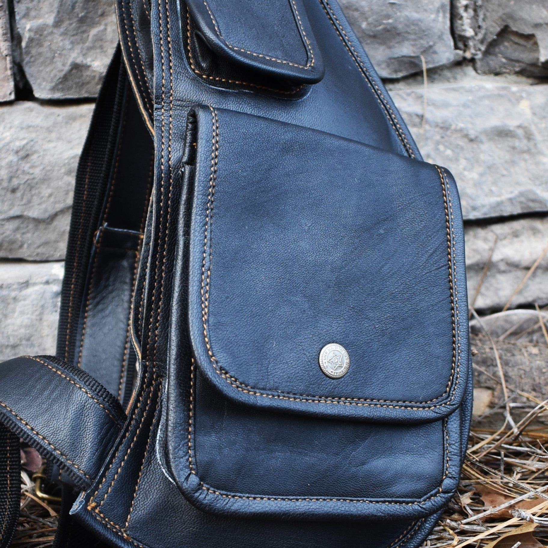 Misty Mountain Gaming leather bag Goatskin Leather Sling Bag