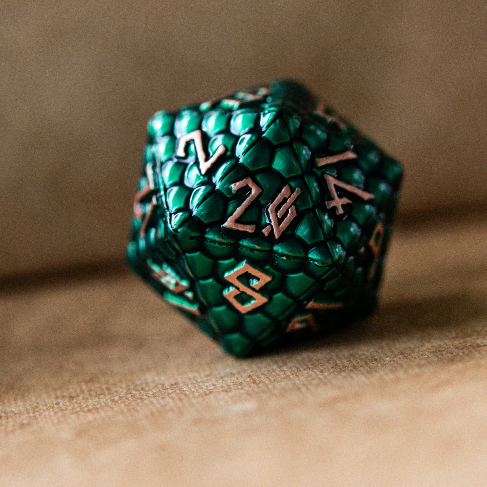 Misty Mountain Gaming Metal Green Dragon's Egg Metal Dice Set