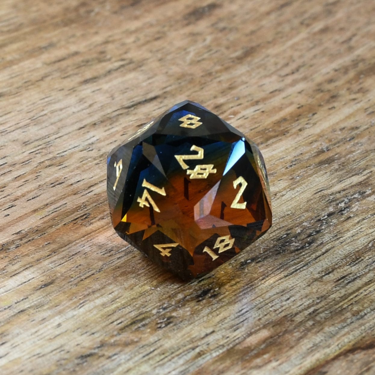 Misty Mountain Gaming Stone/Glass Ice and Fire Multifaceted Glass Dice Set
