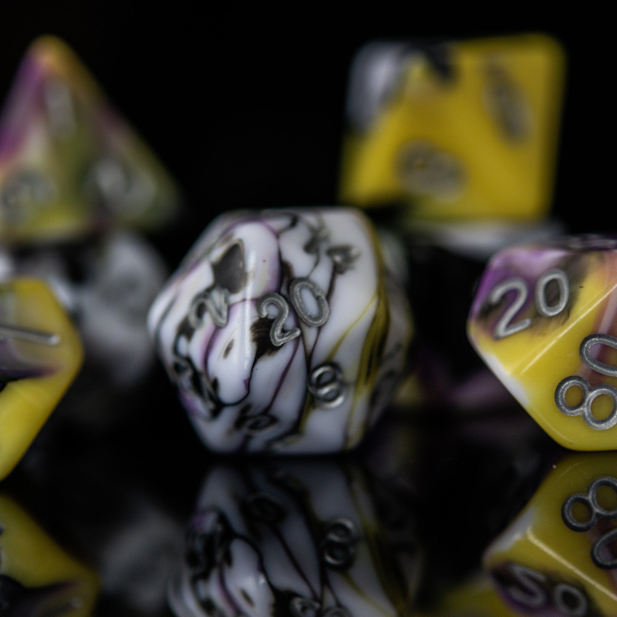 Misty Mountain Gaming Acrylic Dice Illusion Acrylic Dice Set
