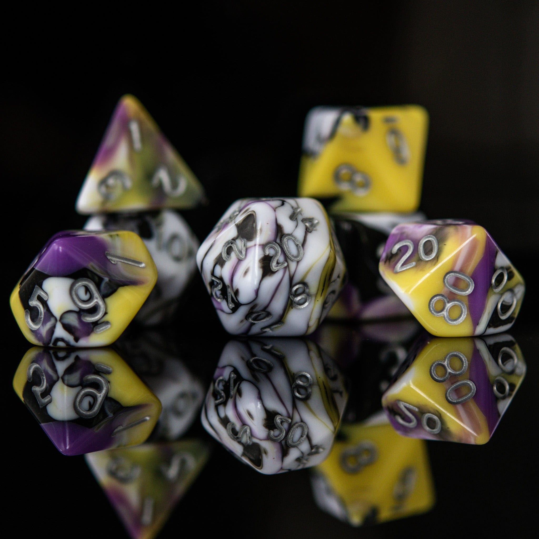 Misty Mountain Gaming Acrylic Dice Illusion Acrylic Dice Set
