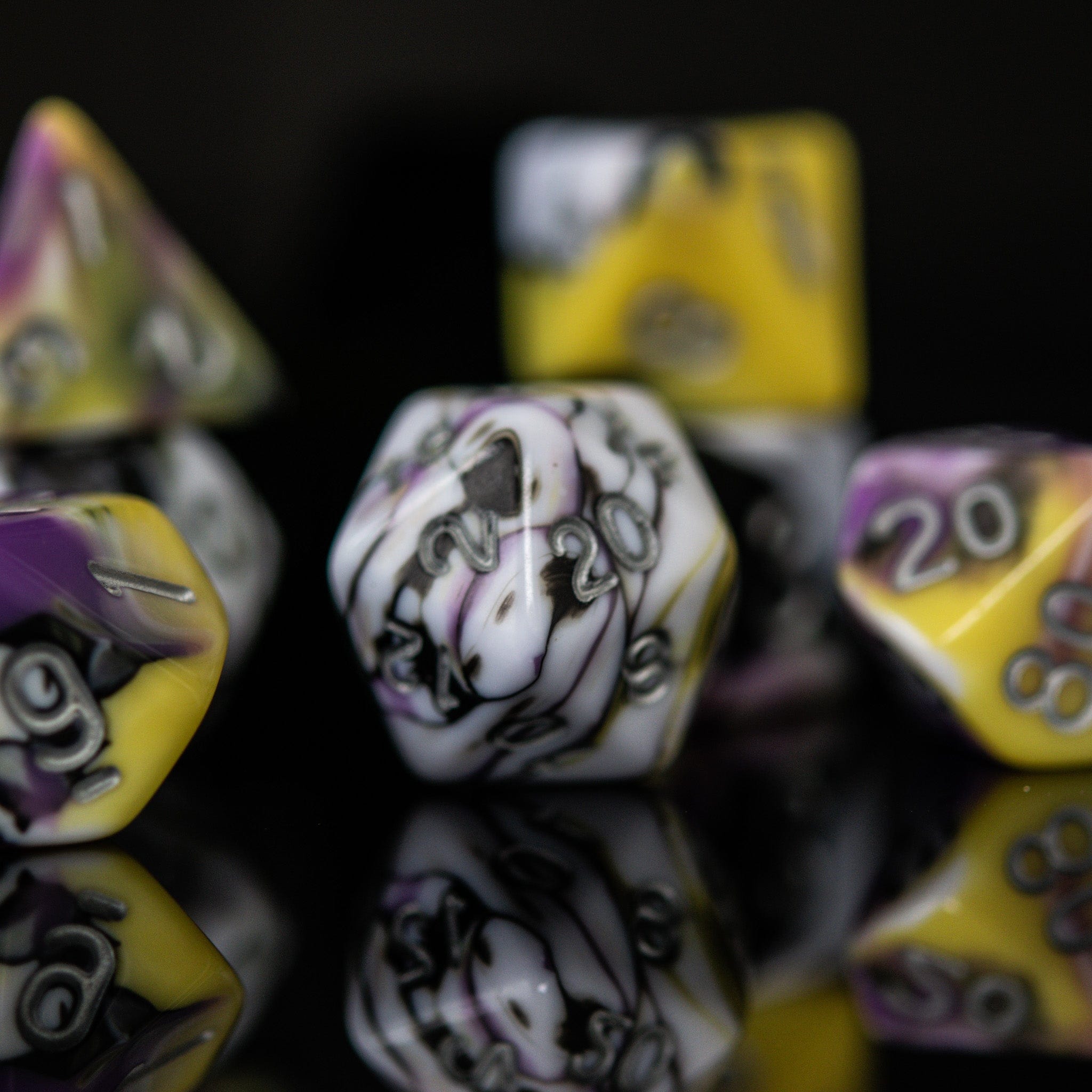 Misty Mountain Gaming Acrylic Dice Illusion Acrylic Dice Set