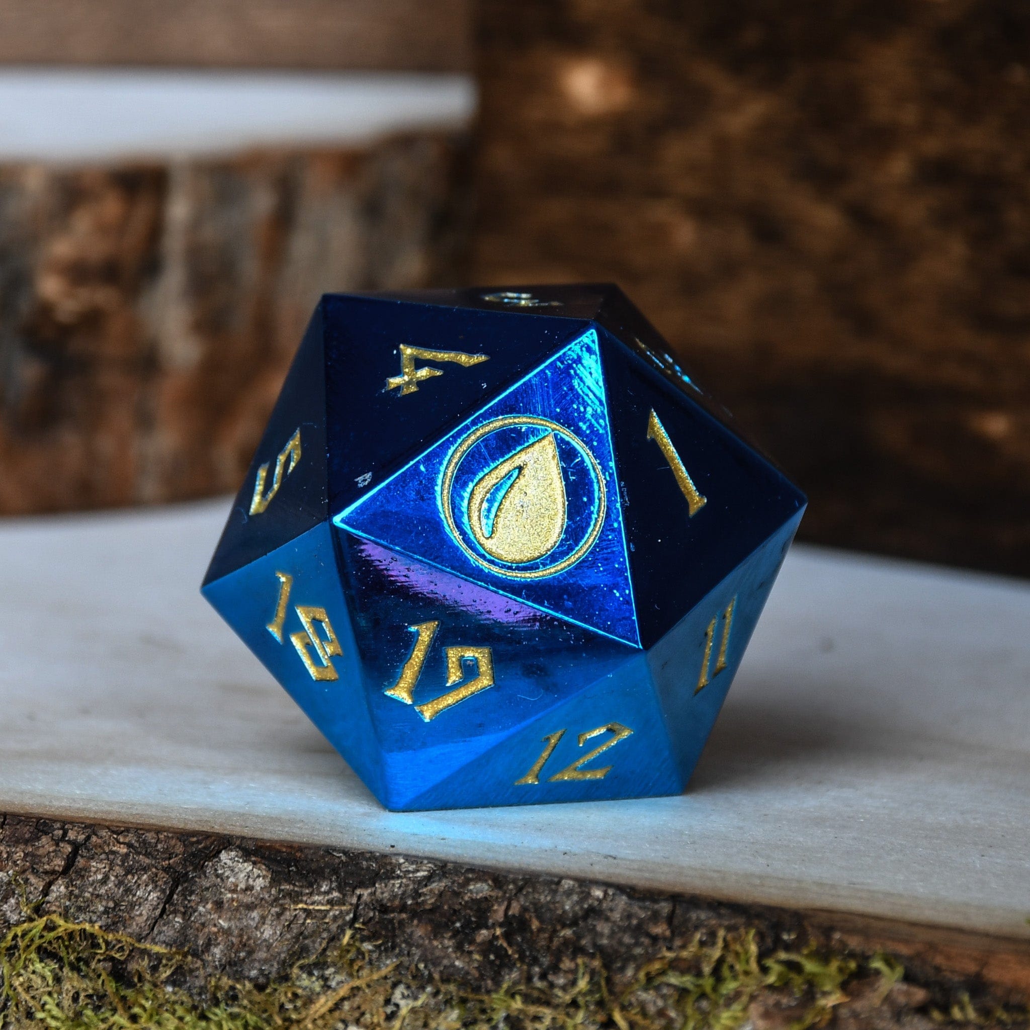 Misty Mountain Gaming Spindown Dice Island Mana Spindown Metal D20