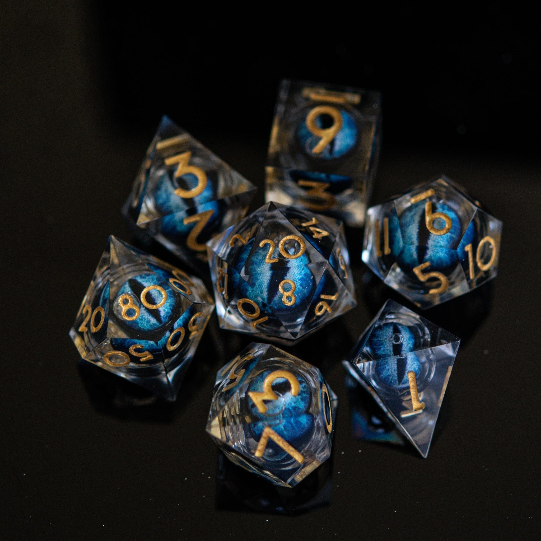 Misty Mountain Gaming Liquid Core Legacy of Blue Eyes Liquid Core Dice Set