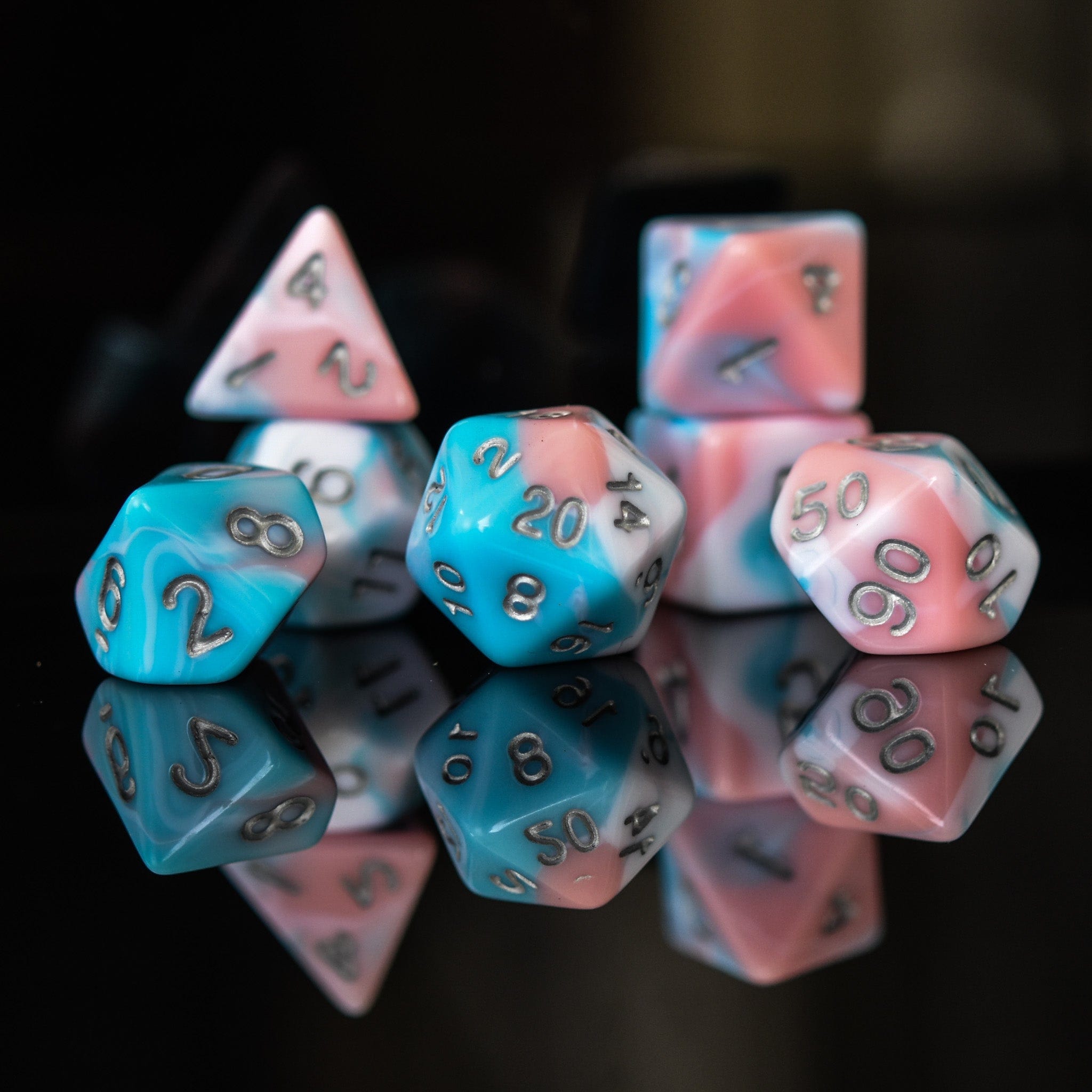 Misty Mountain Gaming Acrylic Dice Lullaby Acrylic Dice Set