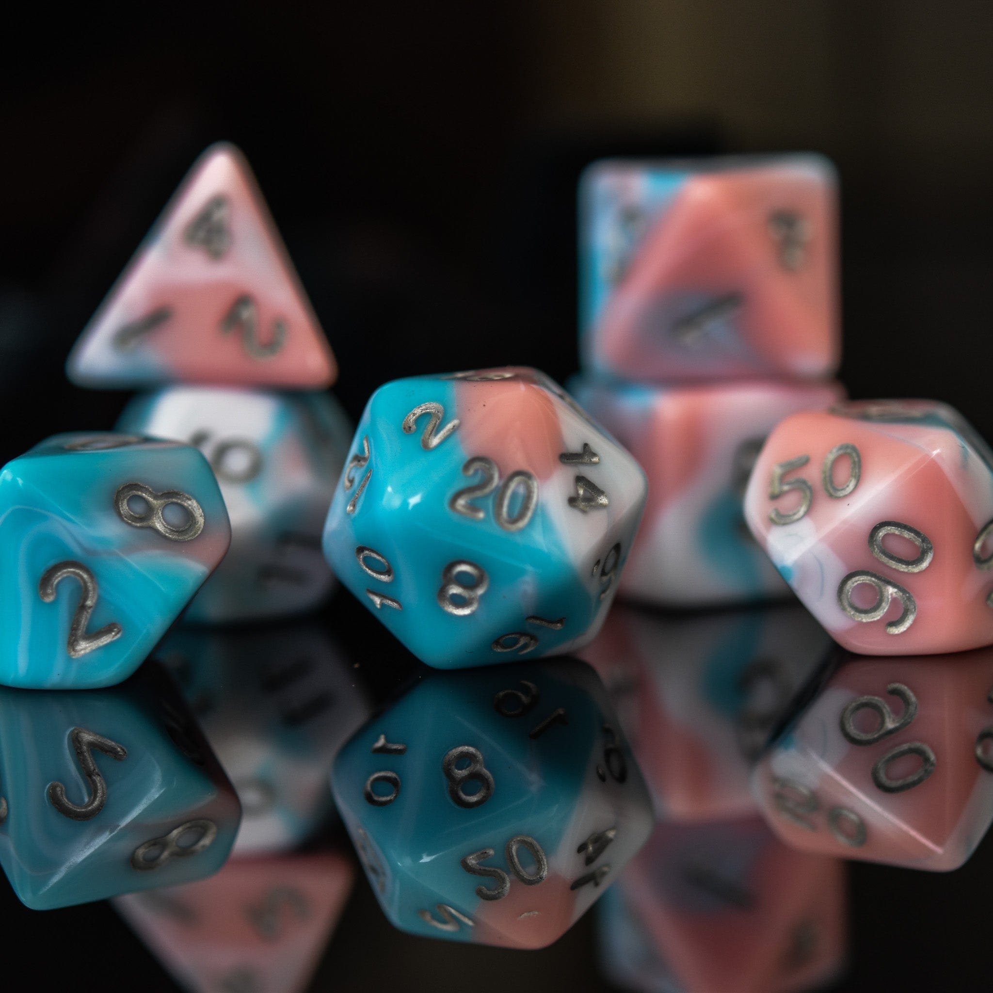 Misty Mountain Gaming Acrylic Dice Lullaby Acrylic Dice Set