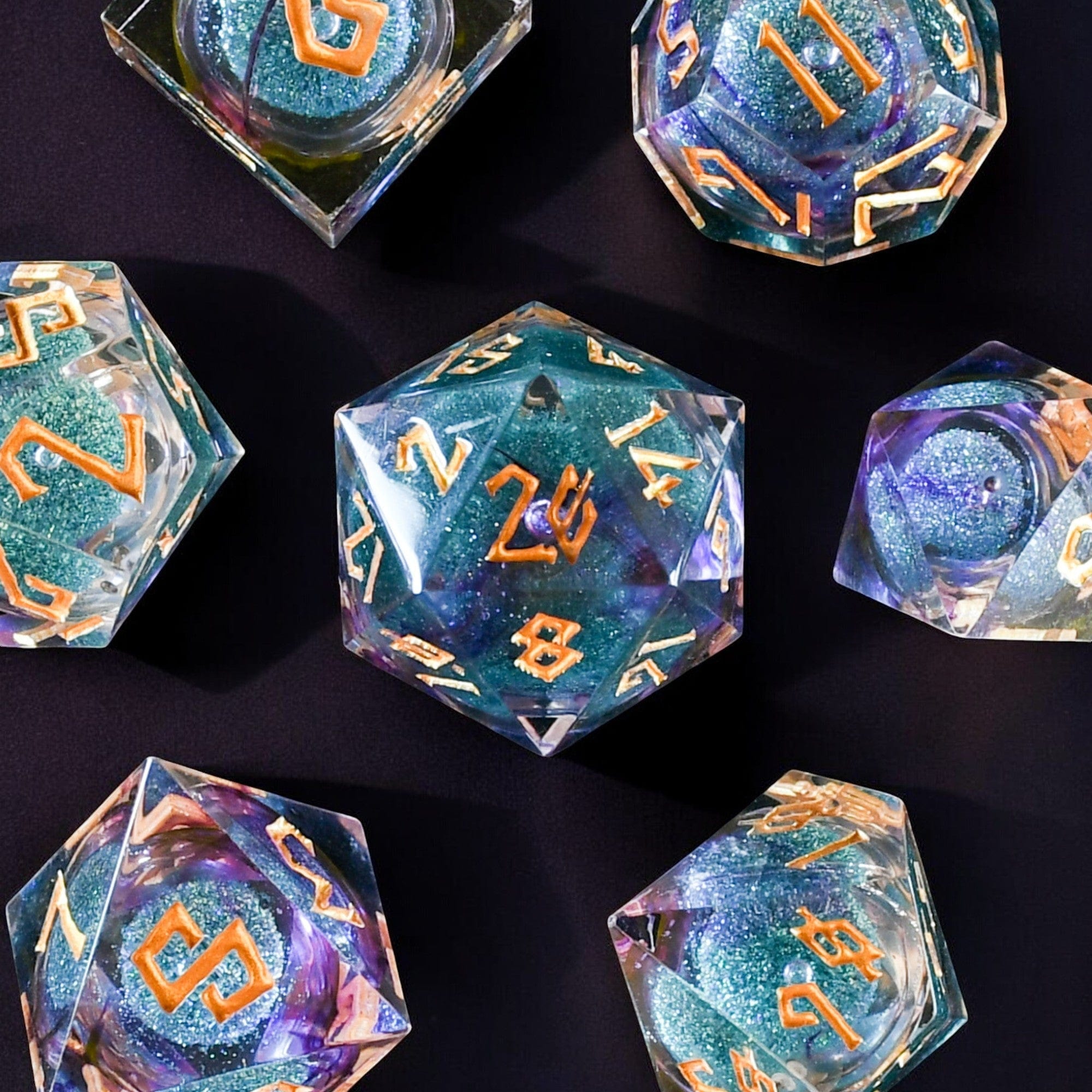 Misty Mountain Gaming Liquid Core Mermaid Cove Liquid Core Dice Set