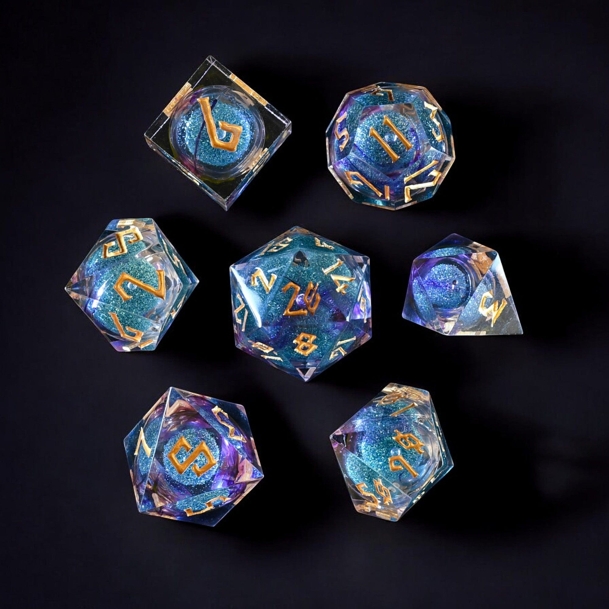 Misty Mountain Gaming Liquid Core Mermaid Cove Liquid Core Dice Set