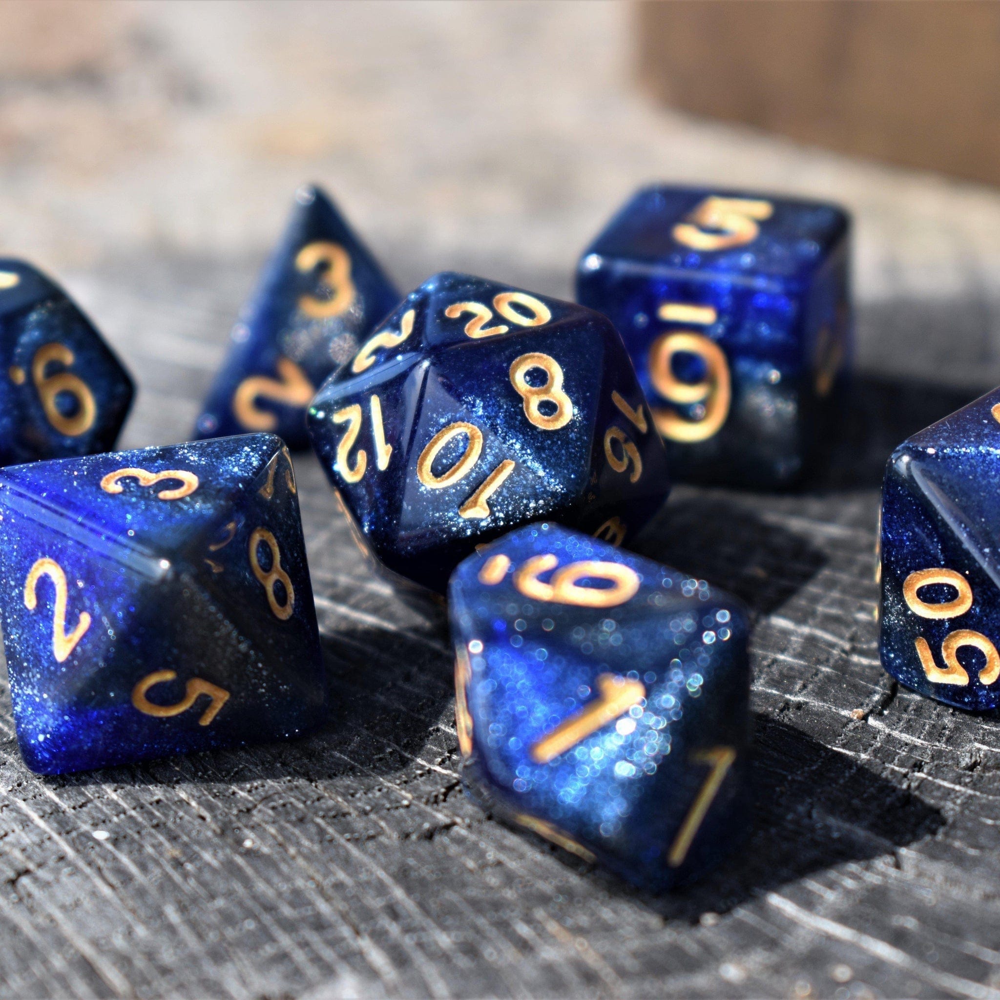 Misty Mountain Gaming Acrylic Dice Milky Way Acrylic Dice Set