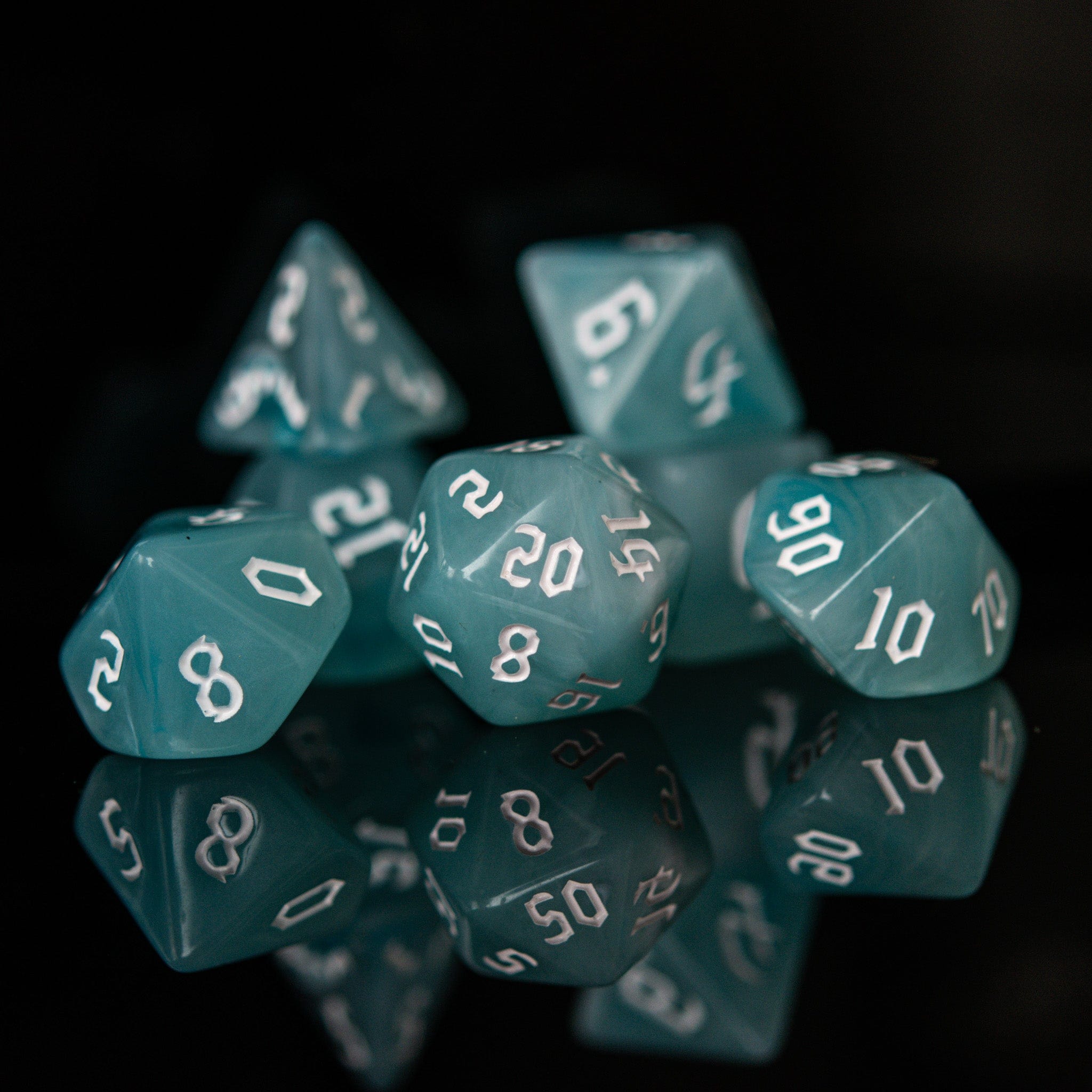 Misty Mountain Gaming Acrylic Dice Monk Class Acrylic Dice Set