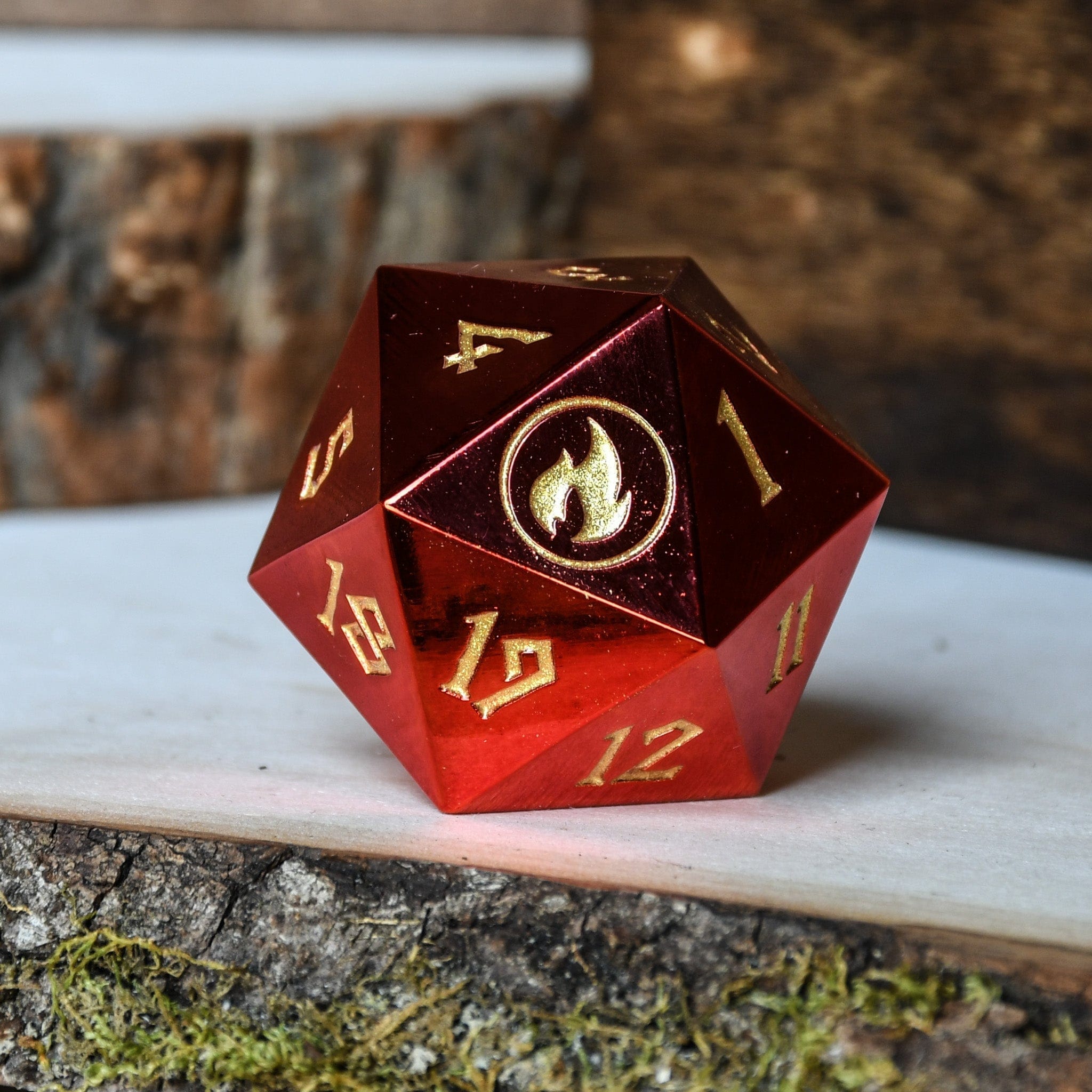 Misty Mountain Gaming Spindown Dice Mountain Mana Spindown Metal D20