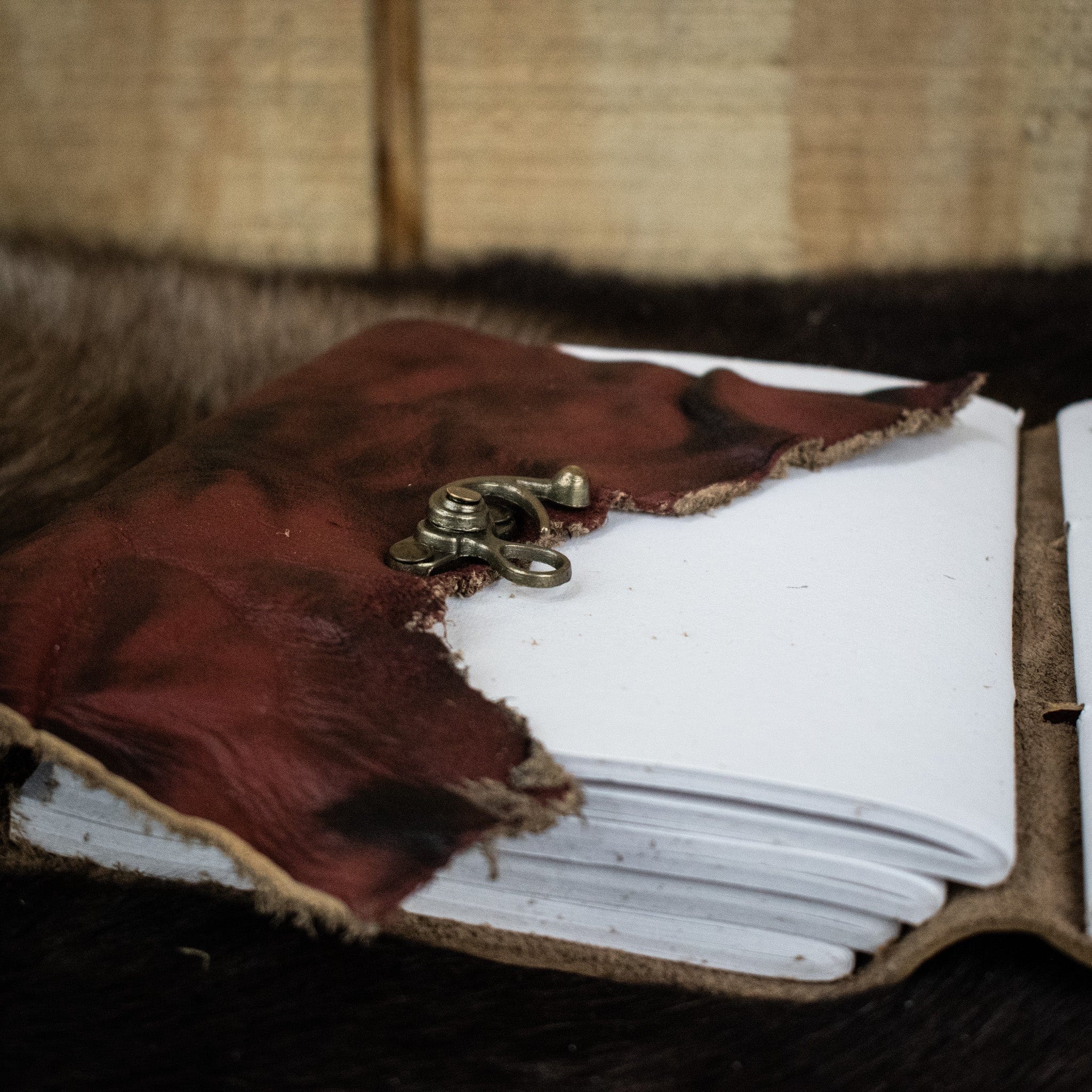 Misty Mountain Gaming Journal Natural Edge Crunched Cowhide Leather Journal