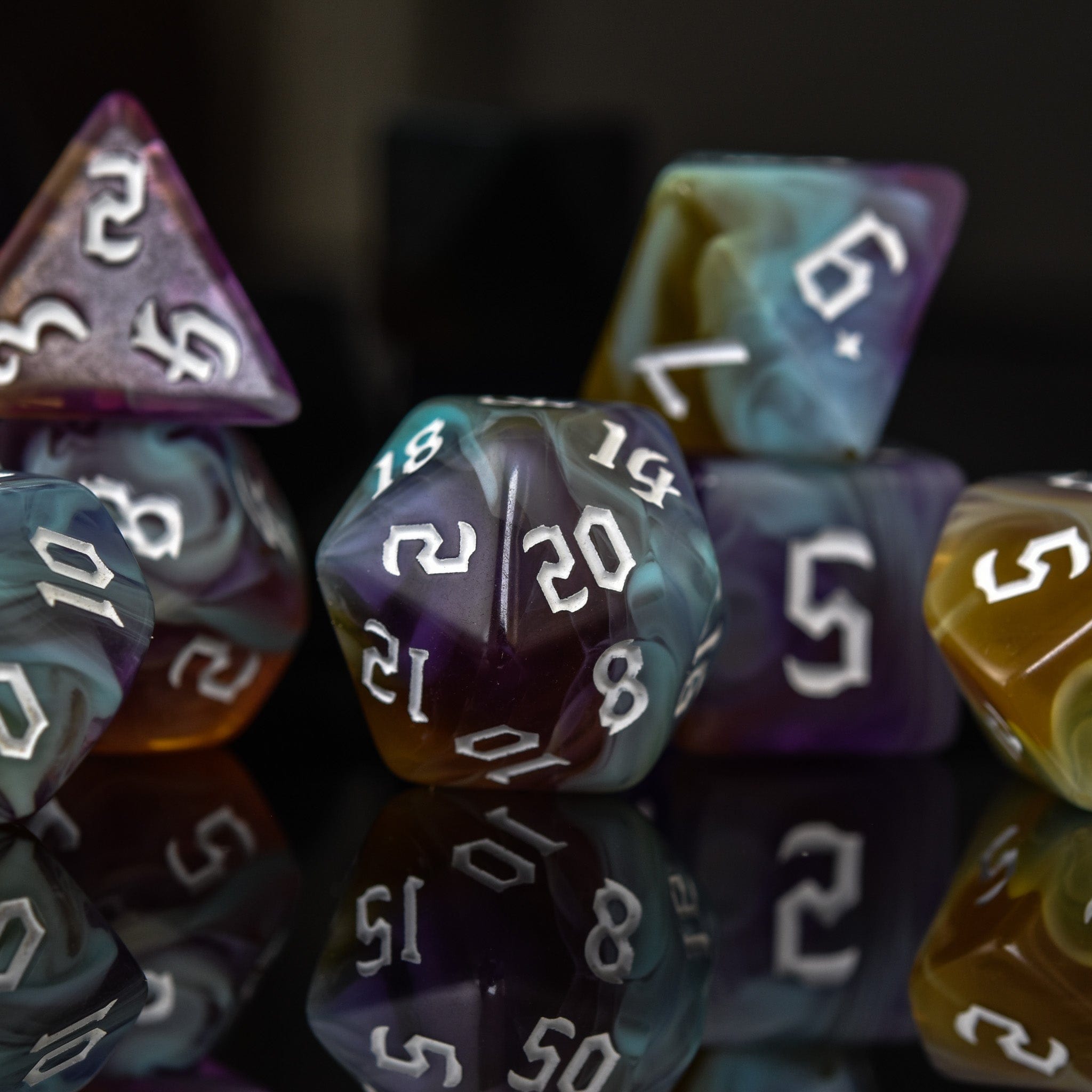 Misty Mountain Gaming Acrylic Dice Paladin Class Acrylic Dice Set