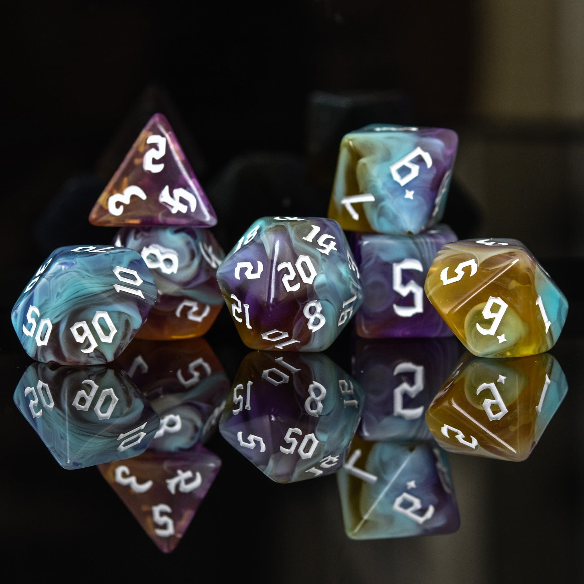 Misty Mountain Gaming Acrylic Dice Paladin Class Acrylic Dice Set