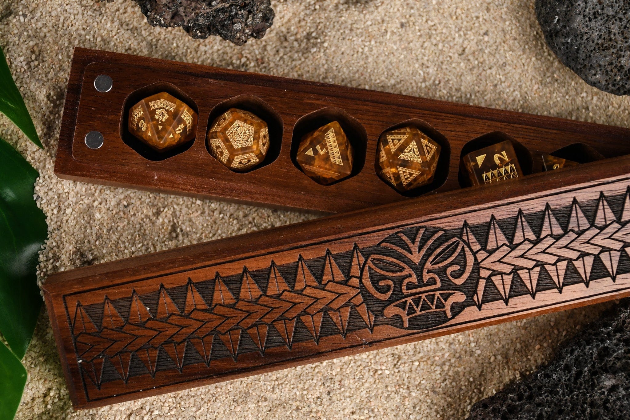 Misty Mountain Gaming Dice Polynesian Lava Glass Dice Set - Dice Around the World Collection