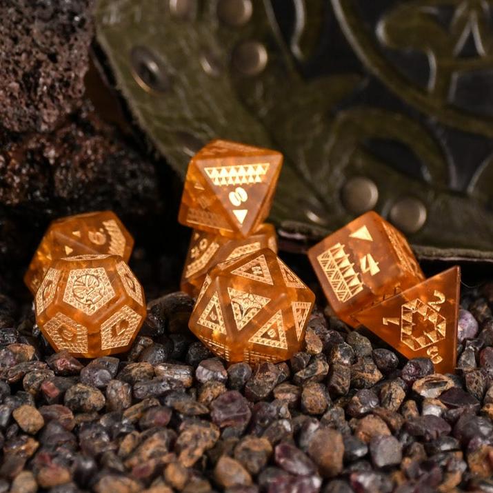 Misty Mountain Gaming Dice Polynesian Lava Glass Dice Set - Dice Around the World Collection