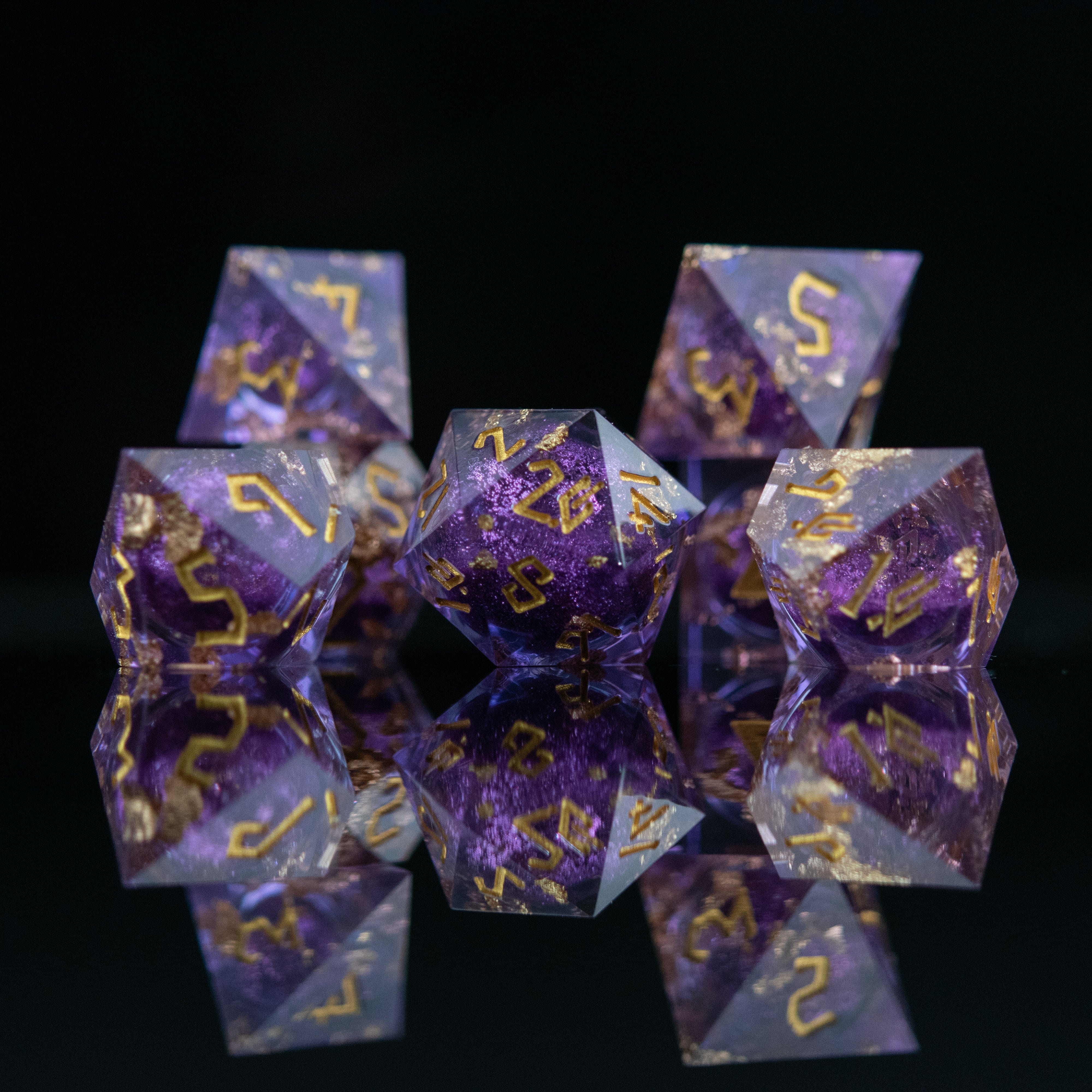 Misty Mountain Gaming Liquid Core Purple Mage Liquid Core Dice Set