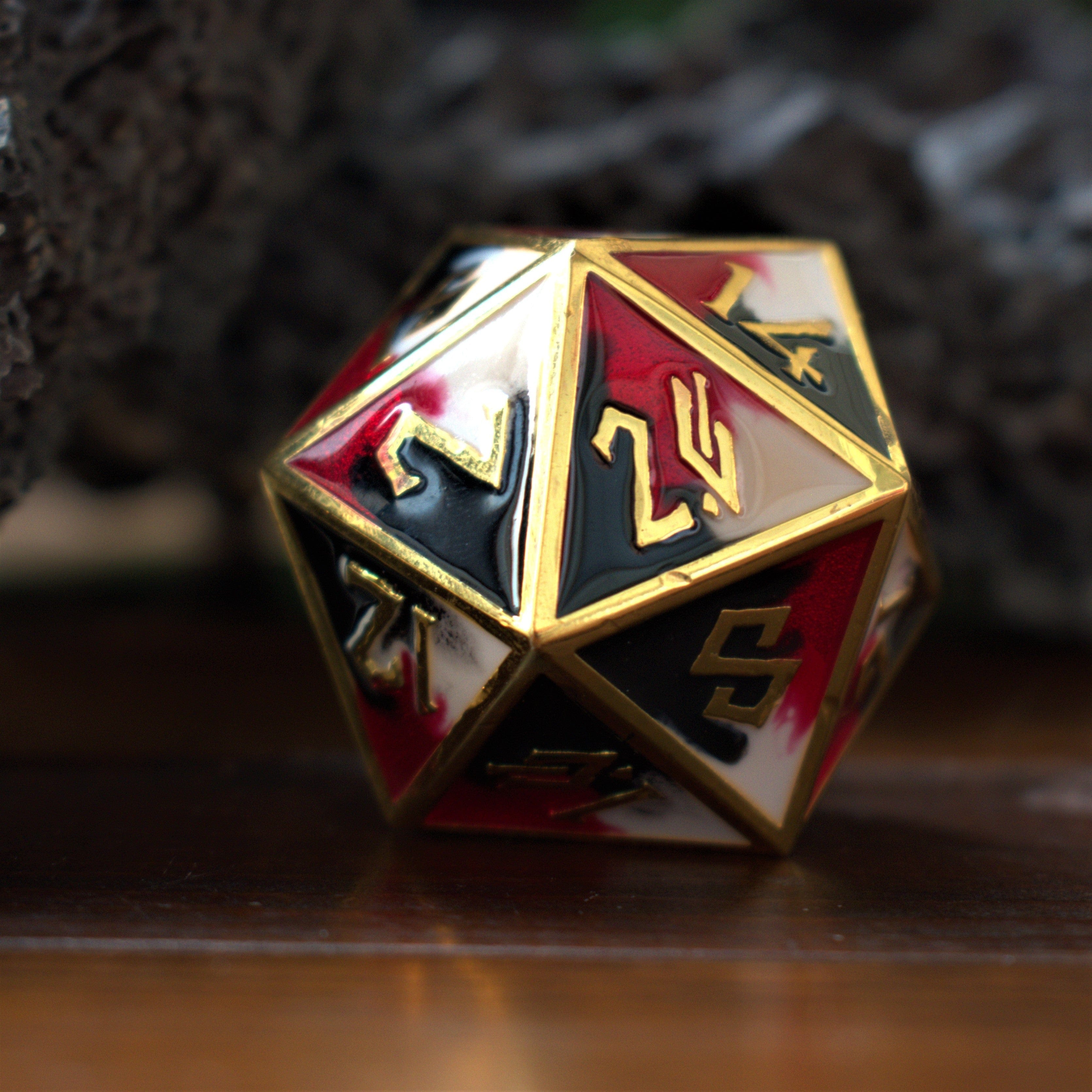 Misty Mountain Gaming Large D20s Queen's Gambit Metal 35mm D20