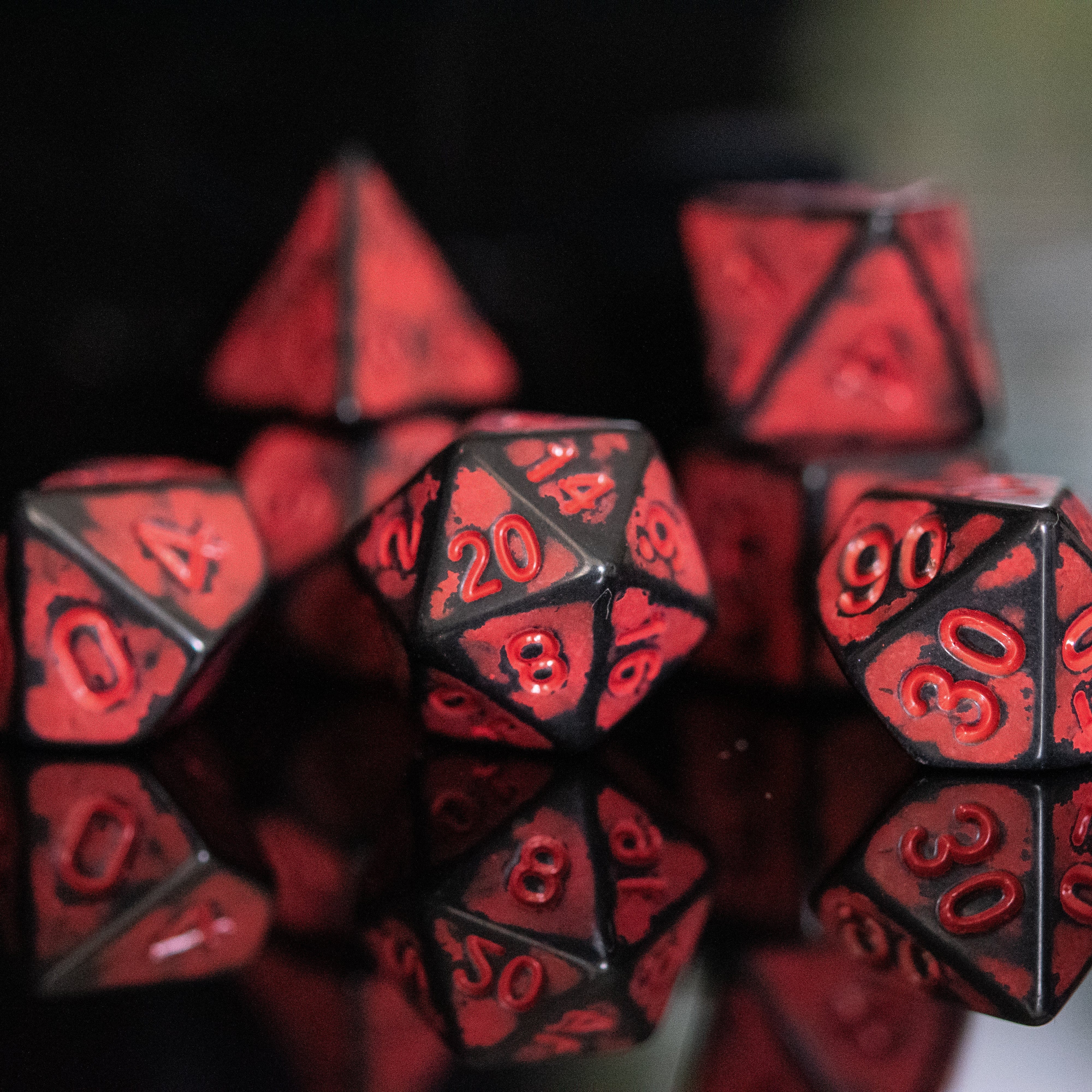 Misty Mountain Gaming Acrylic Dice Radiation Acrylic Dice Set