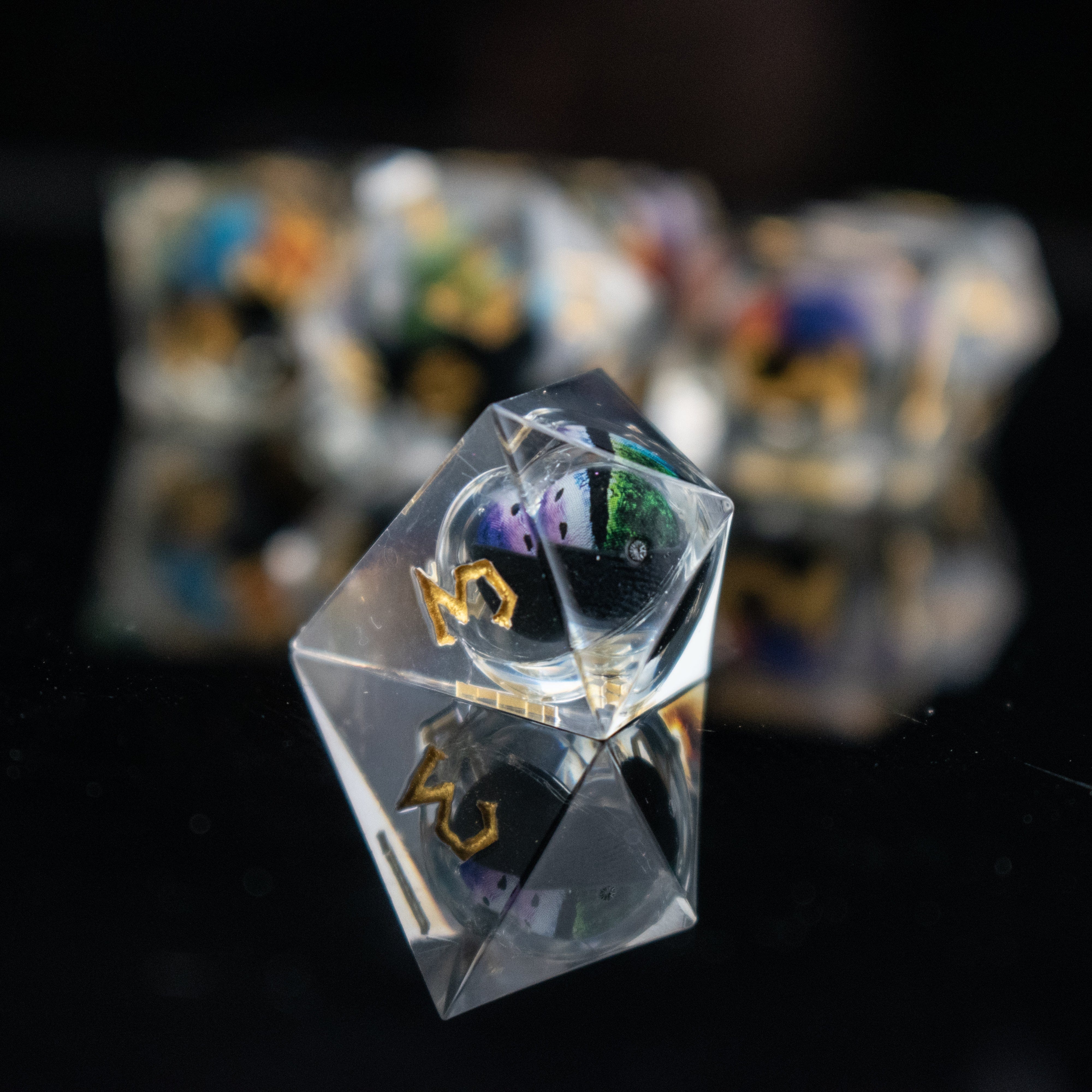Misty Mountain Gaming Liquid Core Rainbow Dragon Liquid Core Dice Set