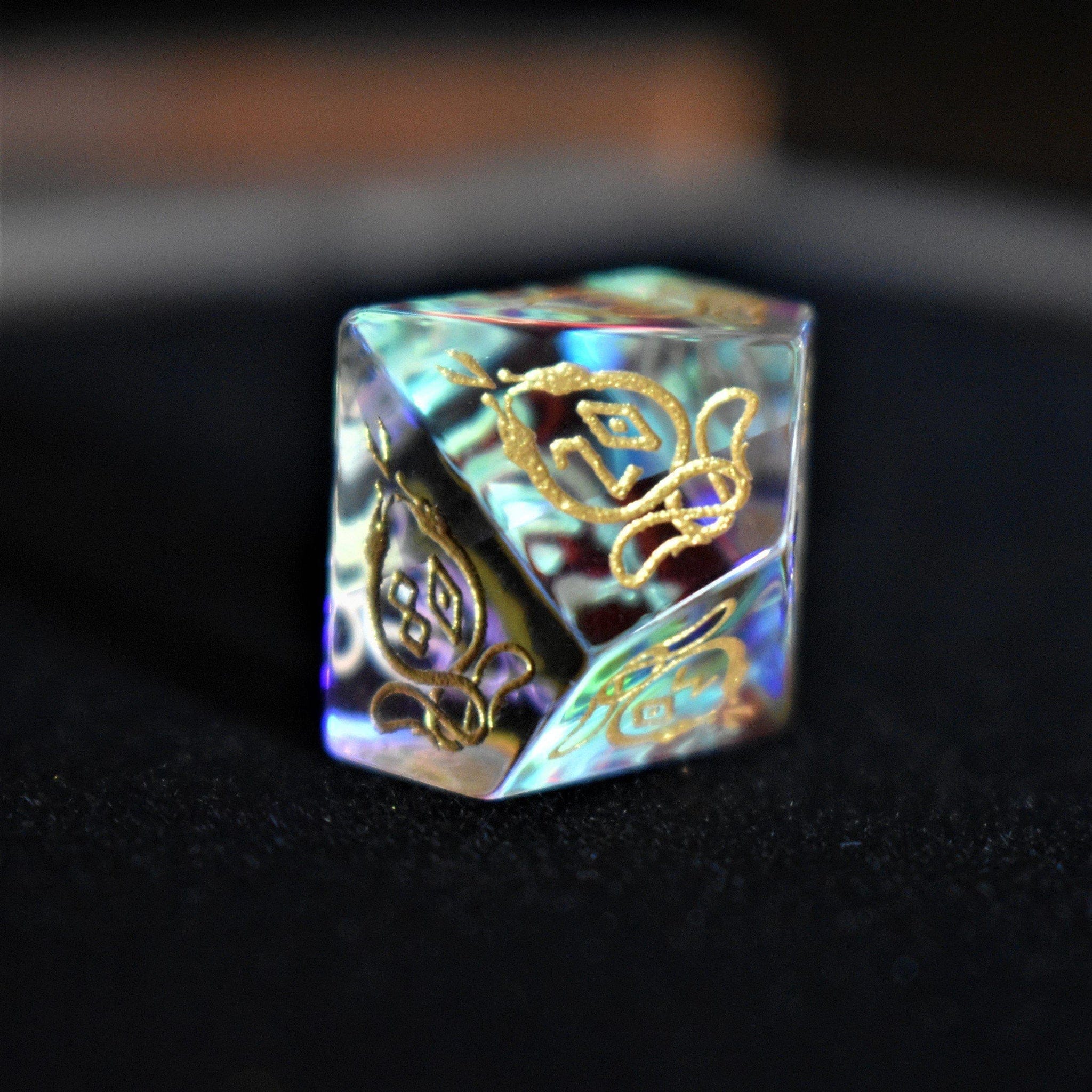 Misty Mountain Gaming Stone/Glass Serpent of Midgard Prism Glass Dice Set