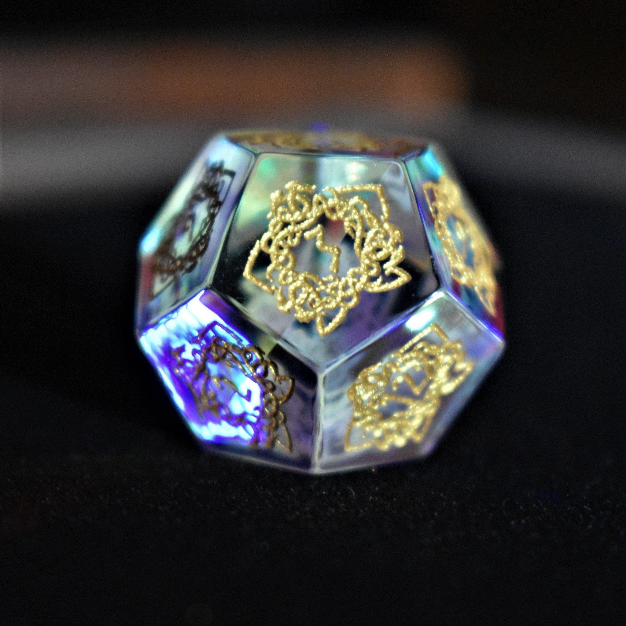 Misty Mountain Gaming Stone/Glass Serpent of Midgard Prism Glass Dice Set
