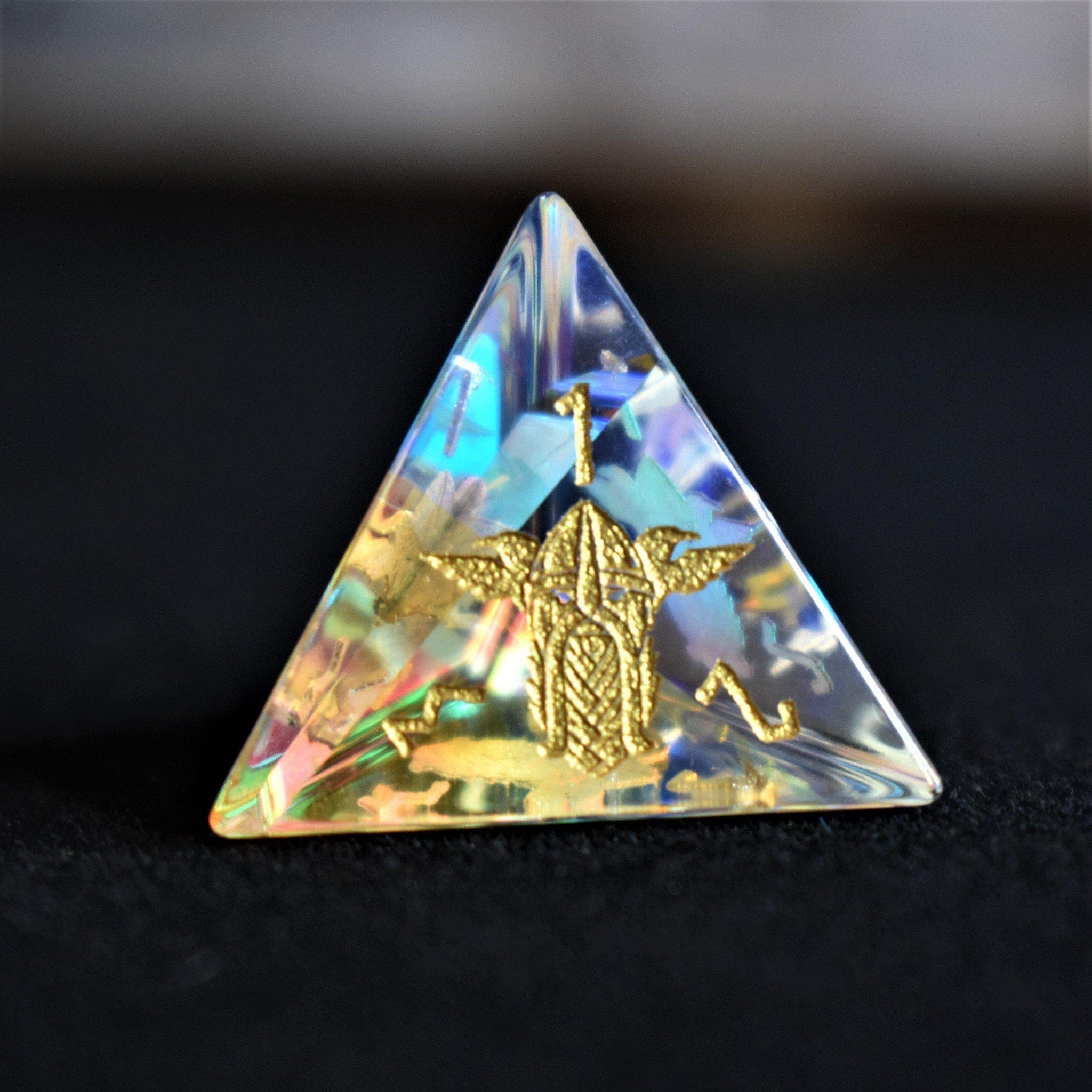Misty Mountain Gaming Stone/Glass Serpent of Midgard Prism Glass Dice Set