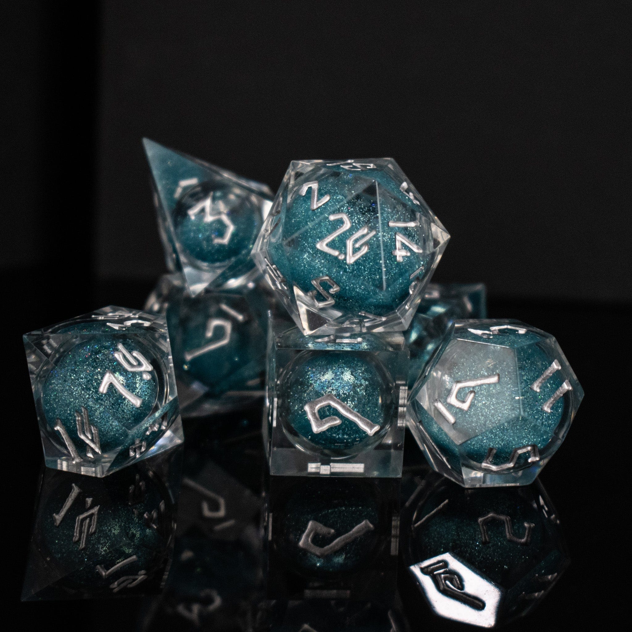 Misty Mountain Gaming Liquid Core Silent Waters Liquid Core Dice Set