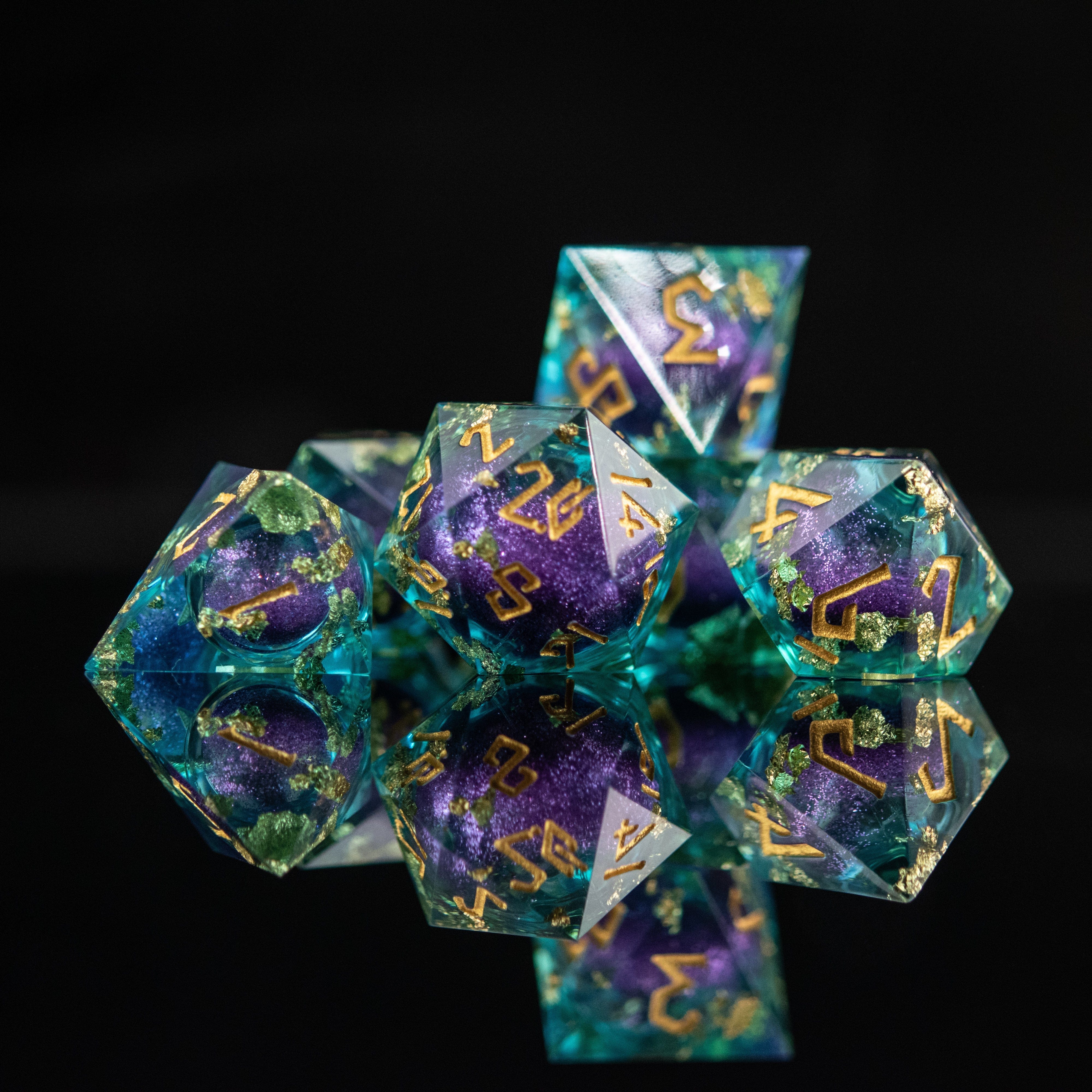 Misty Mountain Gaming Liquid Core Siren's Treasure Liquid Core Dice Set