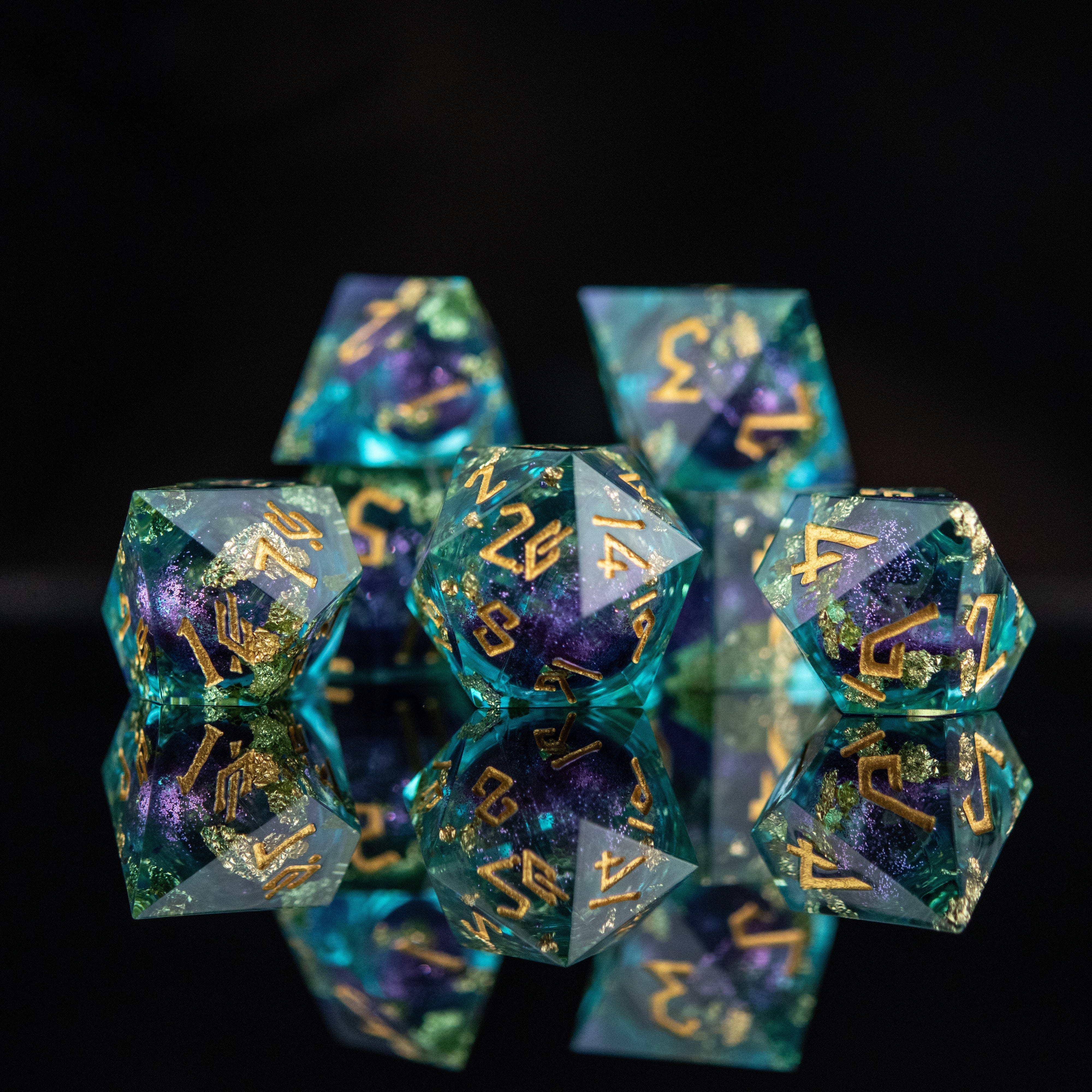 Misty Mountain Gaming Liquid Core Siren's Treasure Liquid Core Dice Set