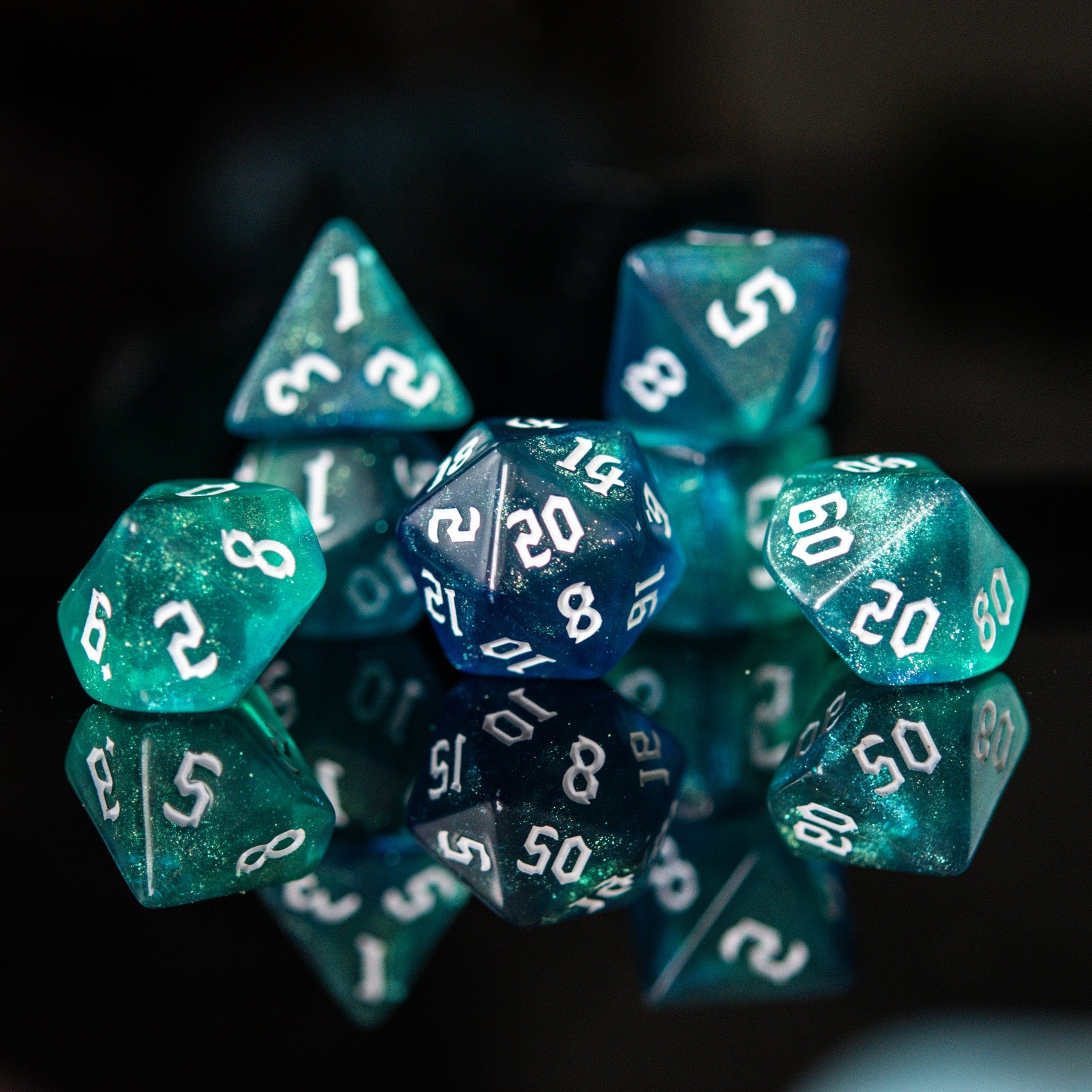 Misty Mountain Gaming Acrylic Dice Sorcerer Class Acrylic Dice Set