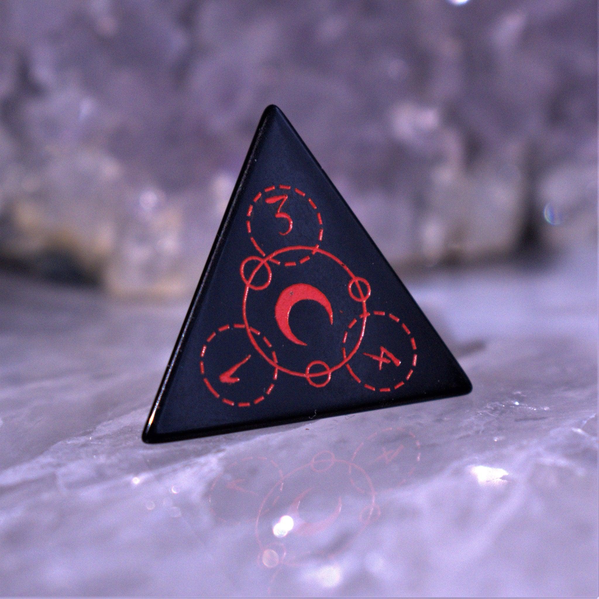 Misty Mountain Gaming Stone/Glass Spellcaster Obsidian Stone Dice