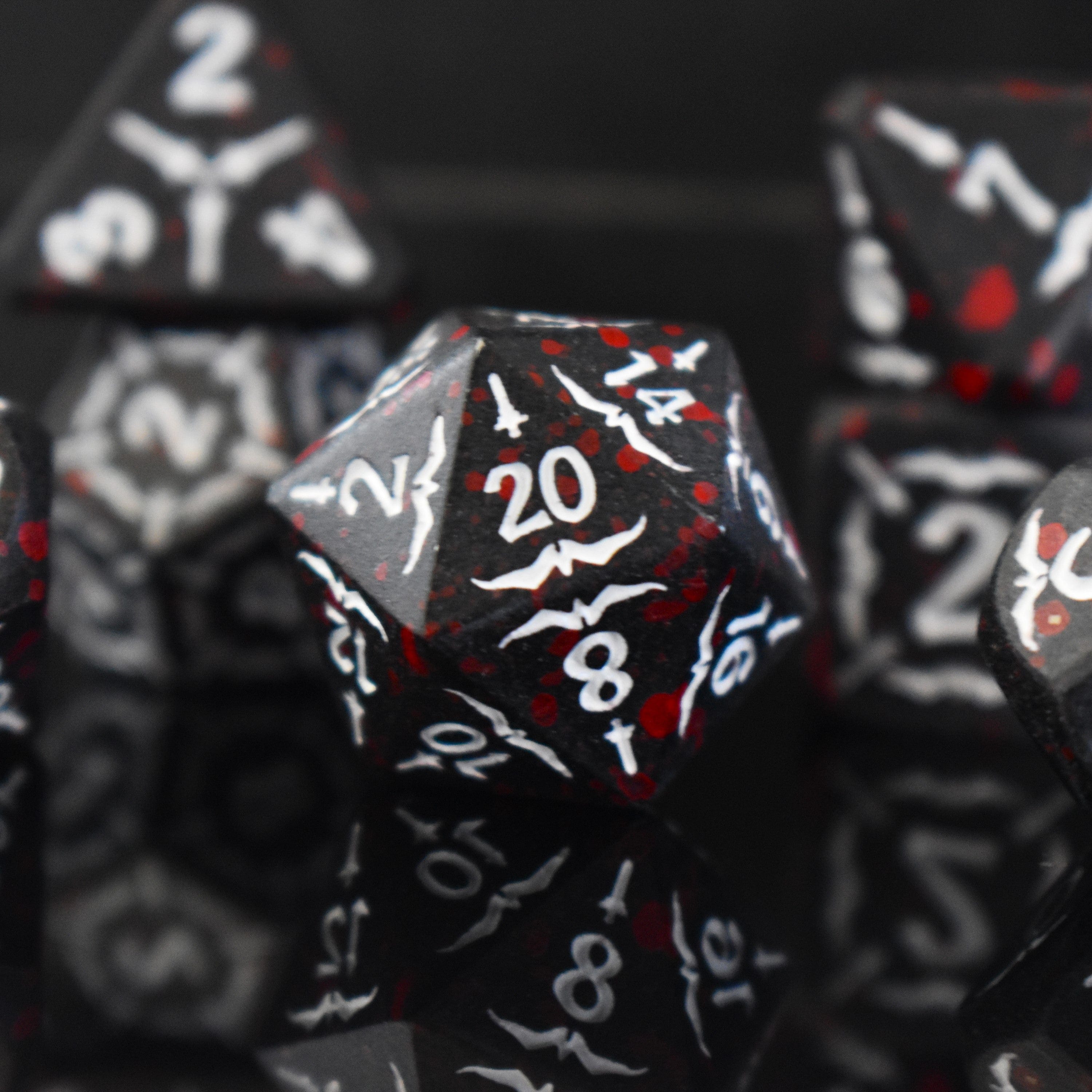 Misty Mountain Gaming Metal Sword of the Blood Hunter Metal Dice Set