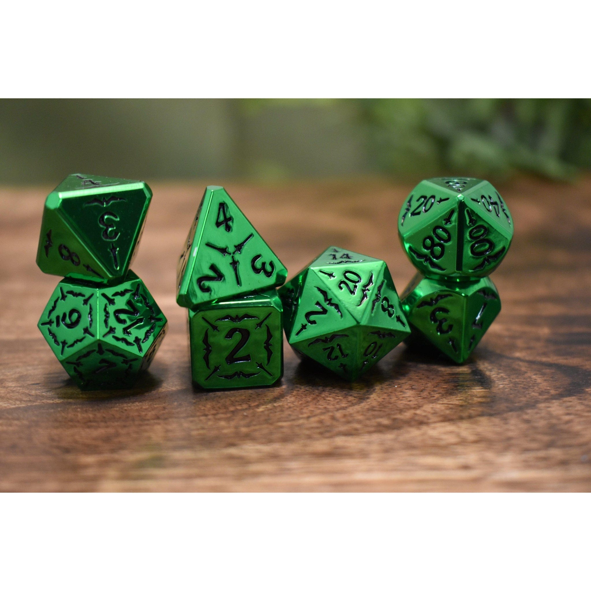 Misty Mountain Gaming Metal Sword of the Emerald Isles Metal Dice Set