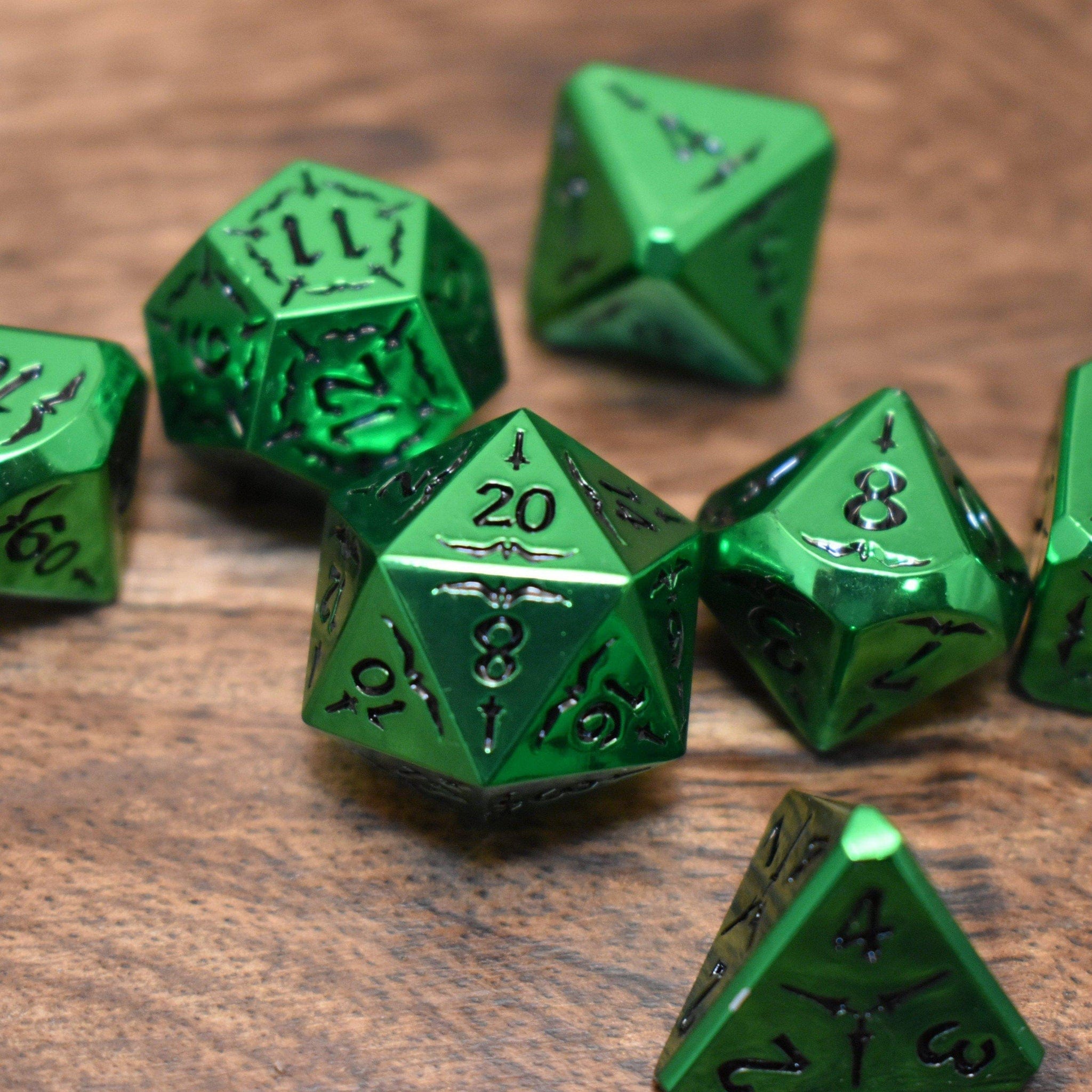 Misty Mountain Gaming Metal Sword of the Emerald Isles Metal Dice Set