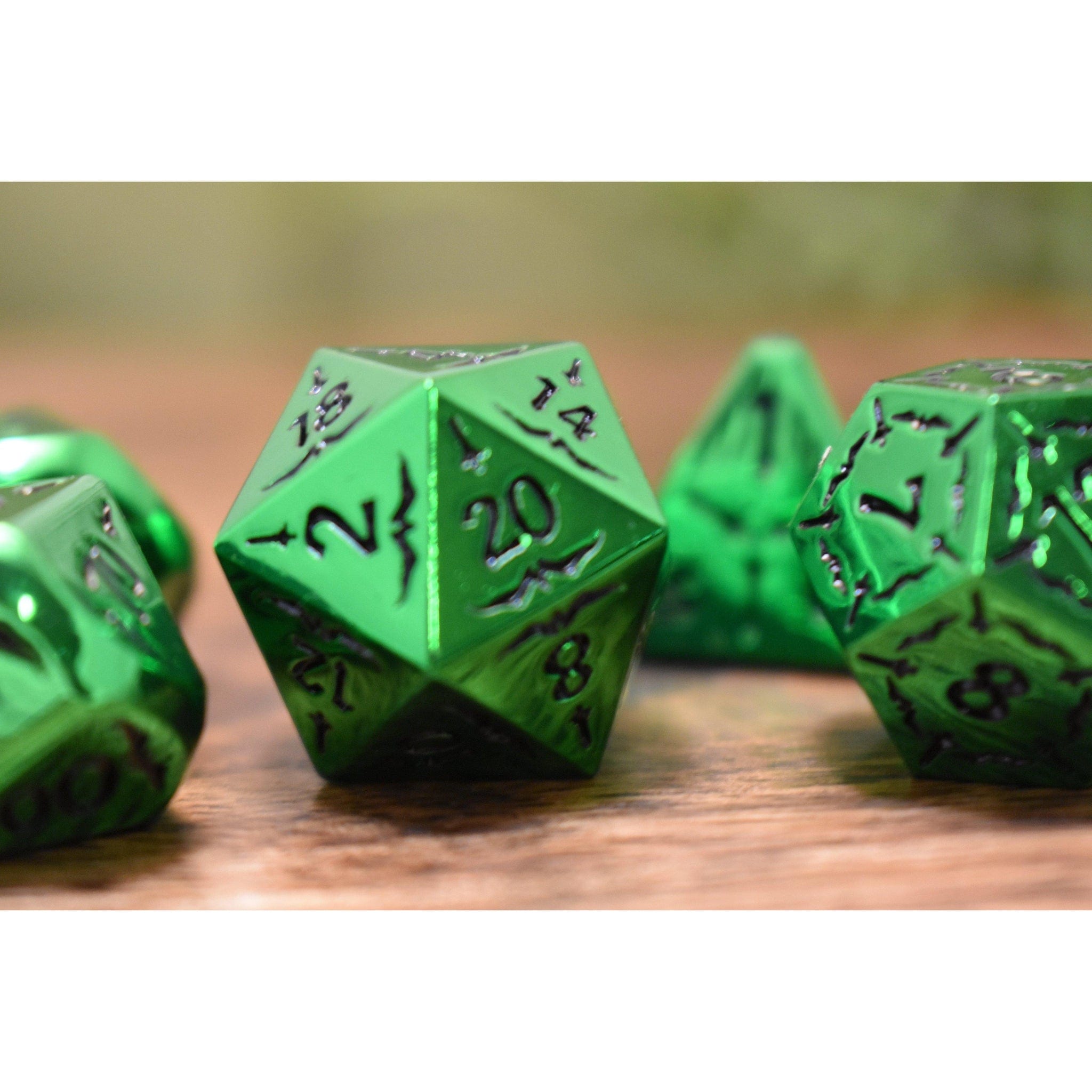 Misty Mountain Gaming Metal Sword of the Emerald Isles Metal Dice Set