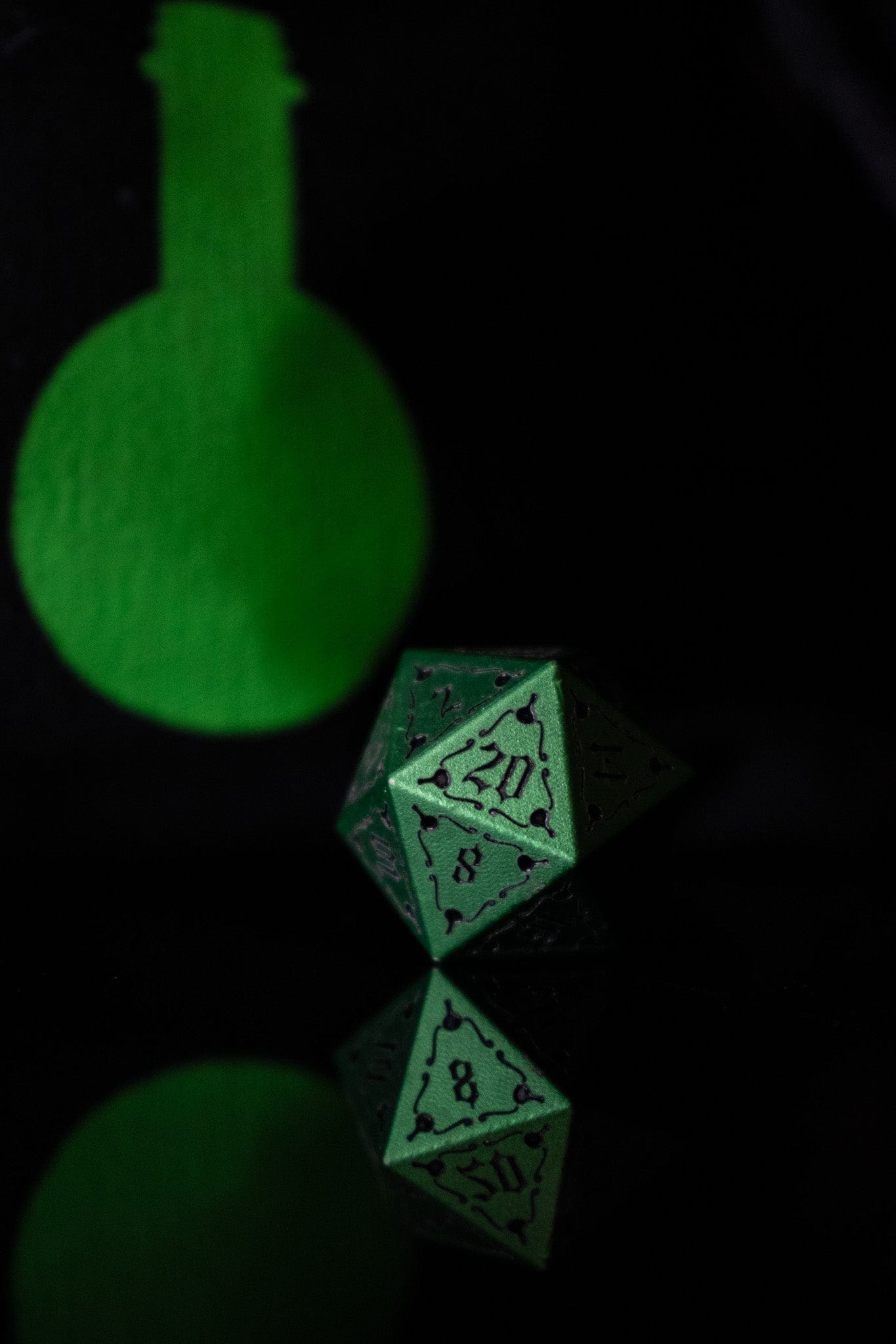 Misty Mountain Gaming Aluminum The Mad Scientist Aluminum Metal Dice Set