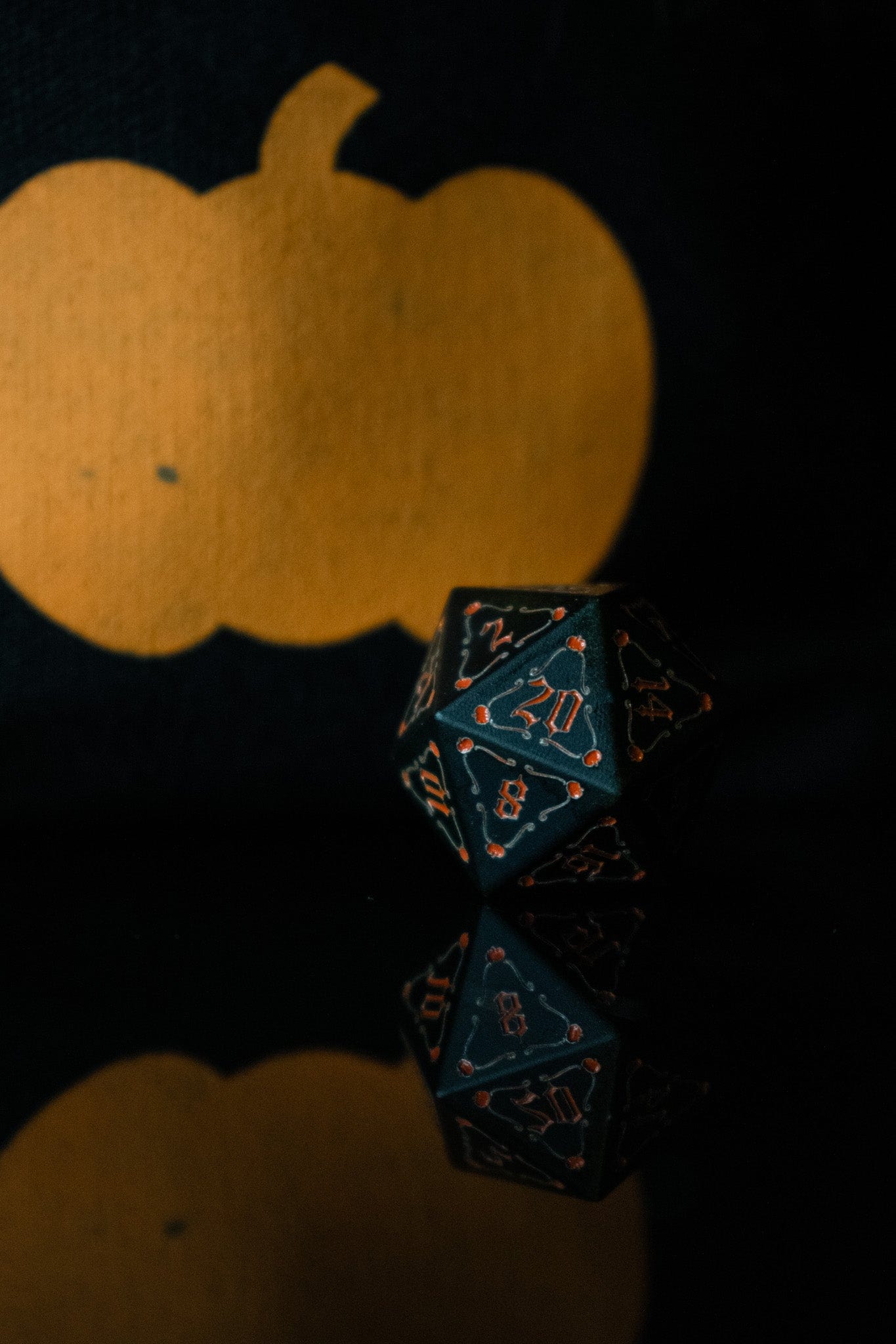 Misty Mountain Gaming Aluminum The Pumpkin Aluminum Metal Dice Set