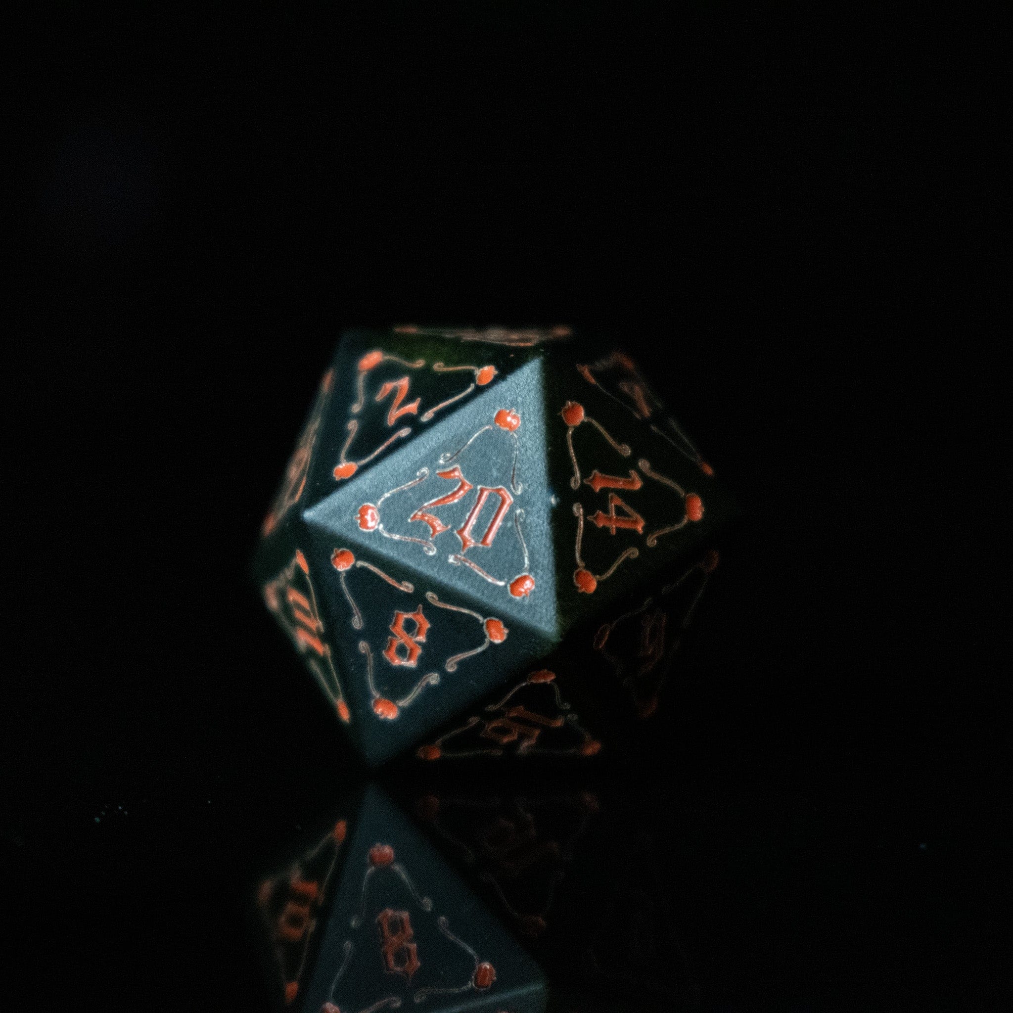 Misty Mountain Gaming Aluminum The Pumpkin Aluminum Metal Dice Set