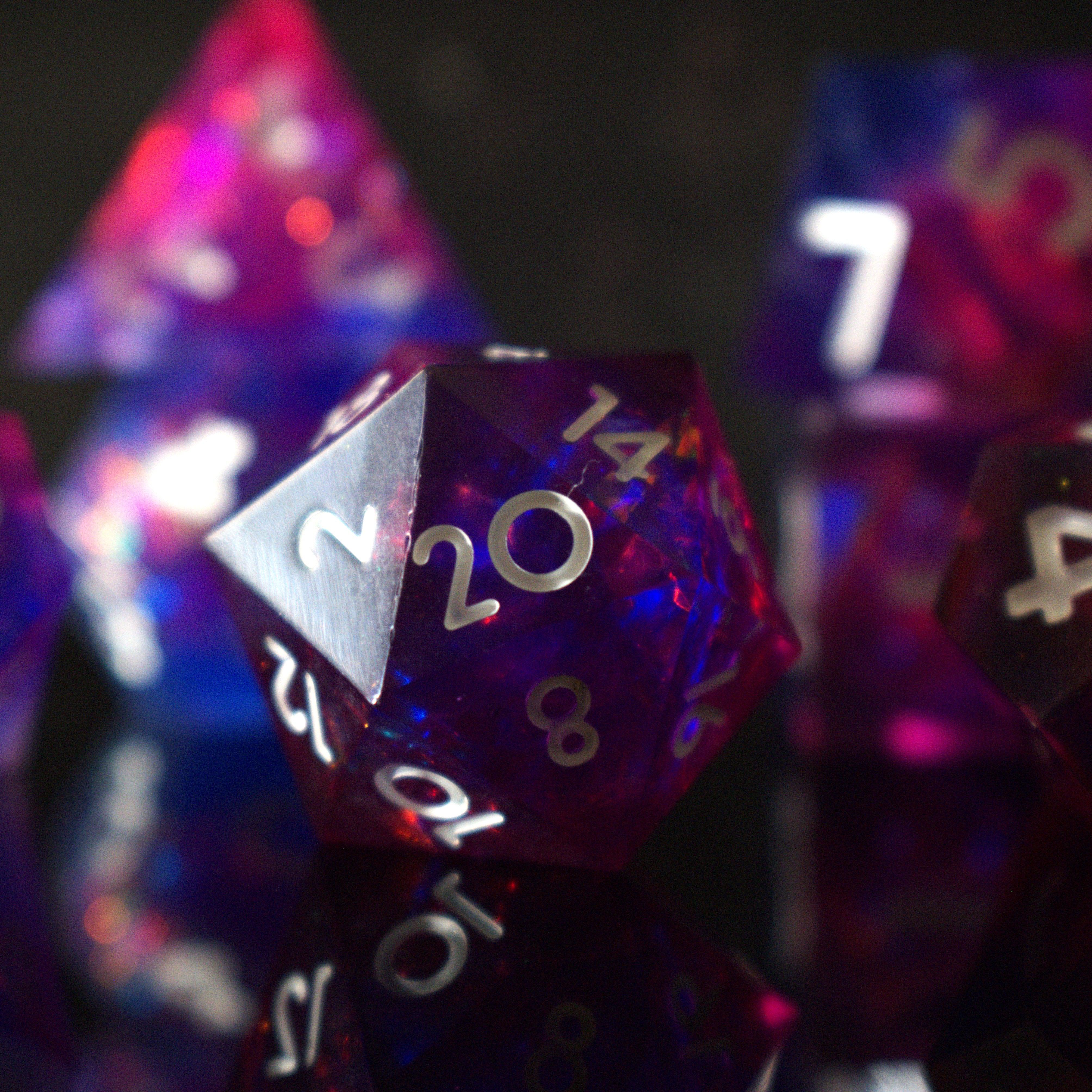 Misty Mountain Gaming Resin Thunderwave Sharp-Edged Resin Dice Set